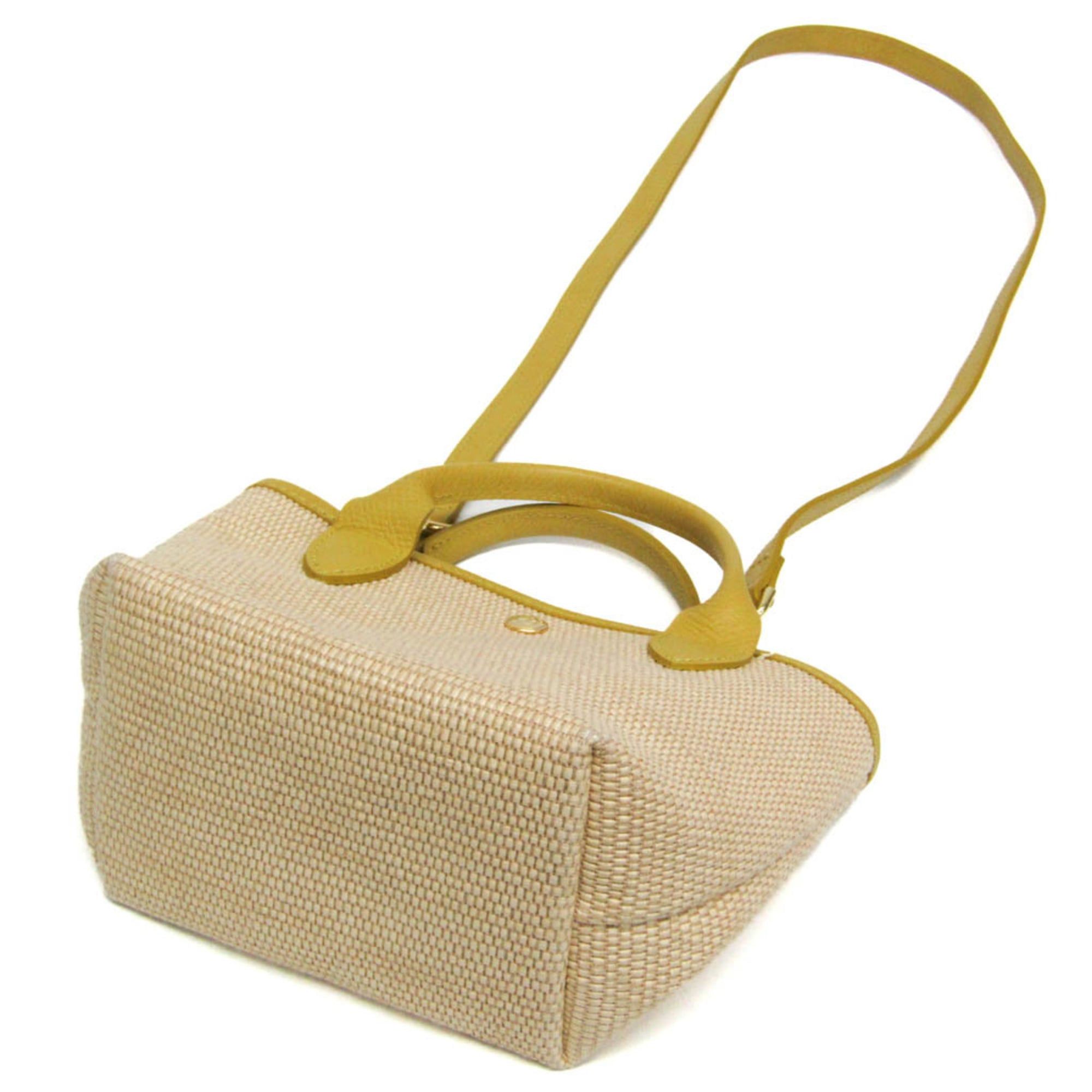 Longchamp Longchamp Le Pliage Saint-Tropez XS 10162HYT452 Women's Polyamide,Leather Shoulder Bag Light Beige,Yellow Size ONE SIZE - 2 Thumbnail
