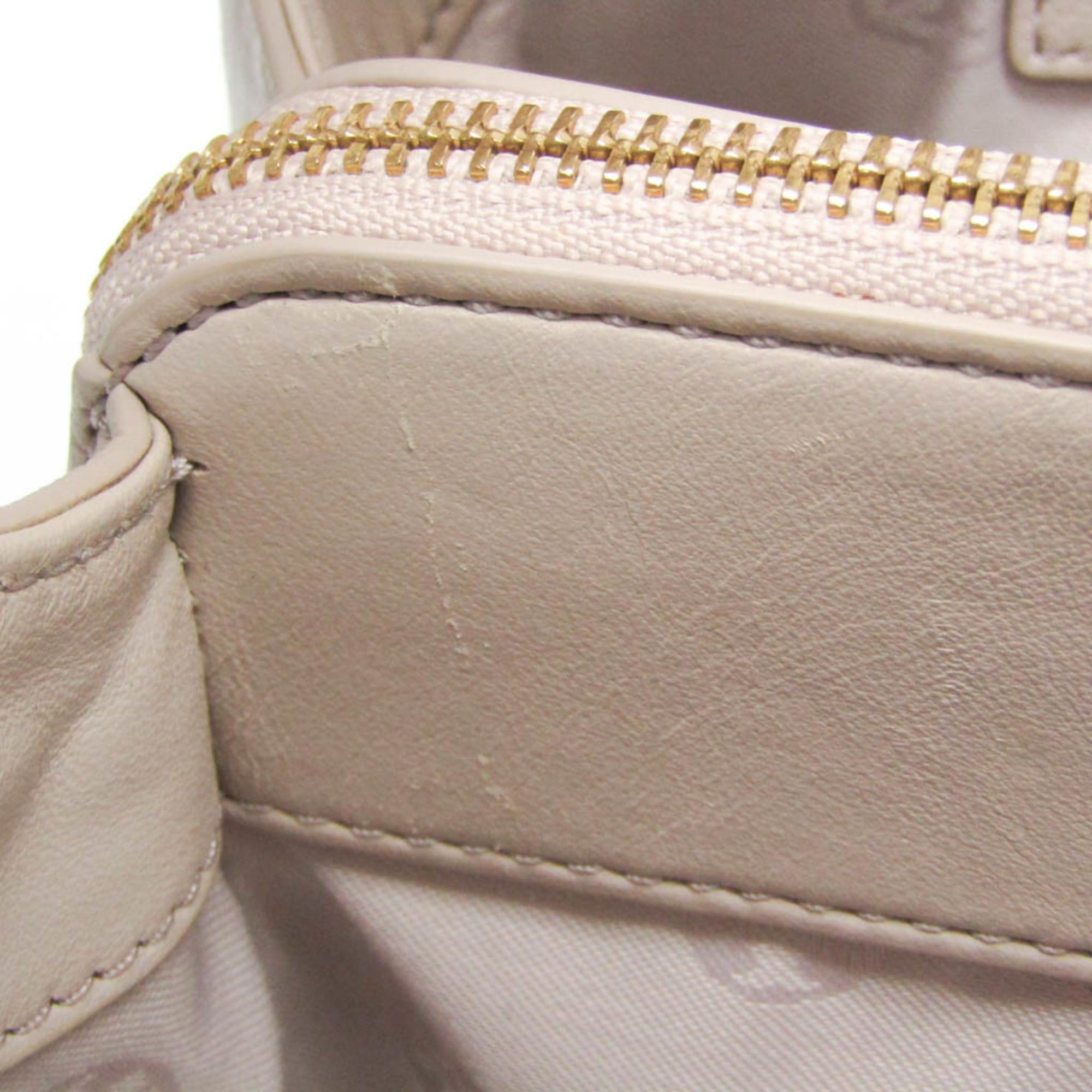 Tory Burch Tory Burch Fleming Chain Shoulder Tote Women's Leather Tote Bag Light Pink Size ONE SIZE - 14 Thumbnail