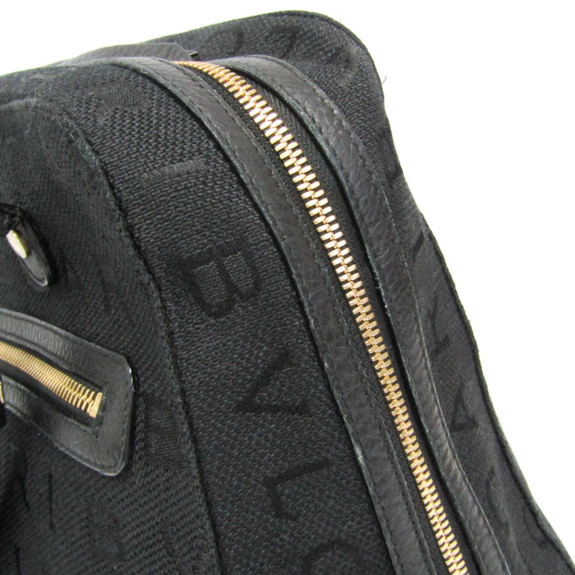 Bvlgari Bvlgari Logomania Women's Canvas,Leather Handbag Black Size ONE SIZE - 12 Thumbnail