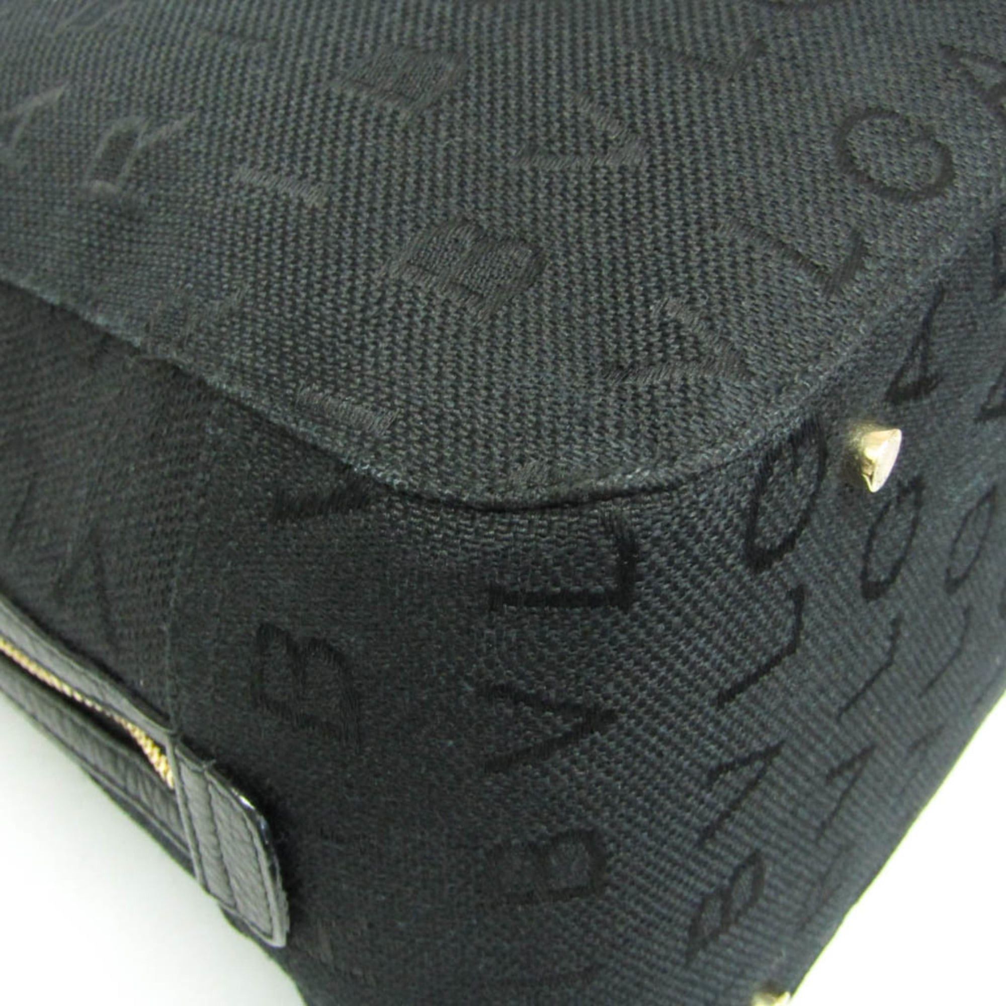 Bvlgari Bvlgari Logomania Women's Canvas,Leather Handbag Black Size ONE SIZE - 4 Thumbnail