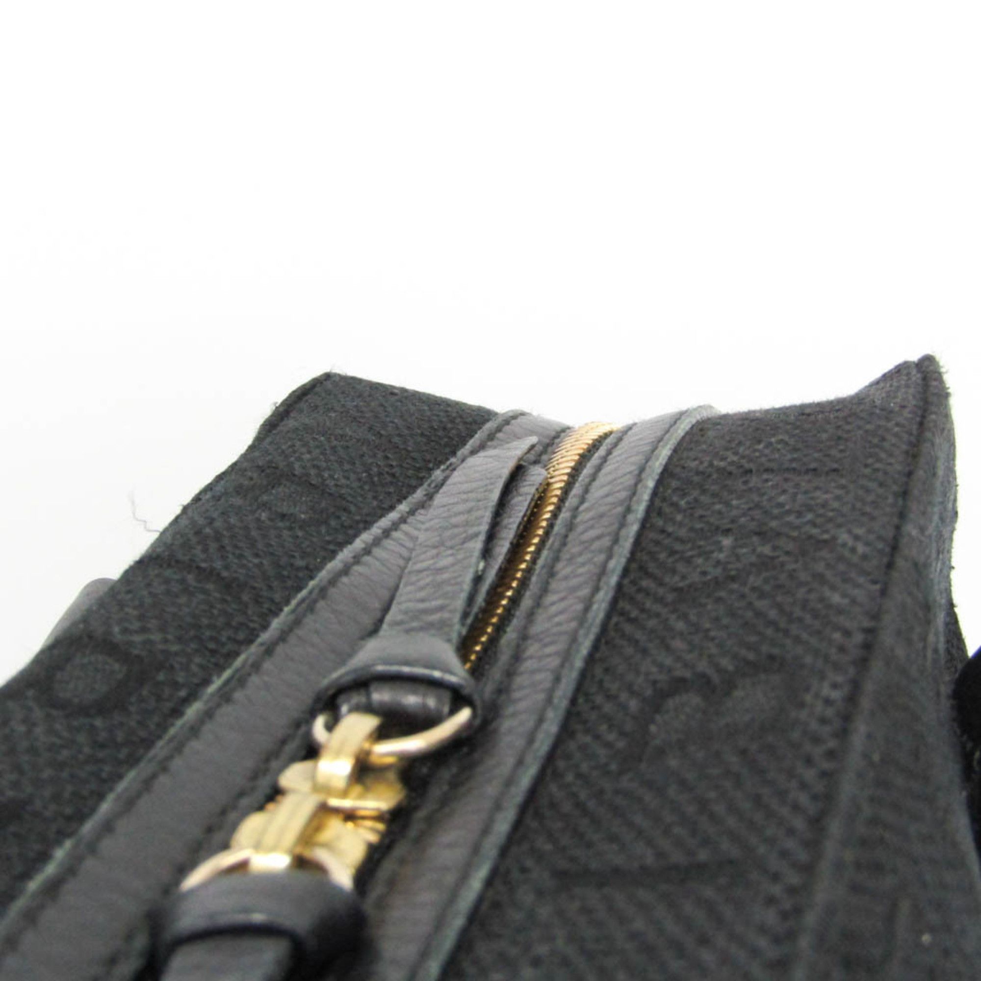 Bvlgari Bvlgari Logomania Women's Canvas,Leather Handbag Black Size ONE SIZE - 11 Thumbnail