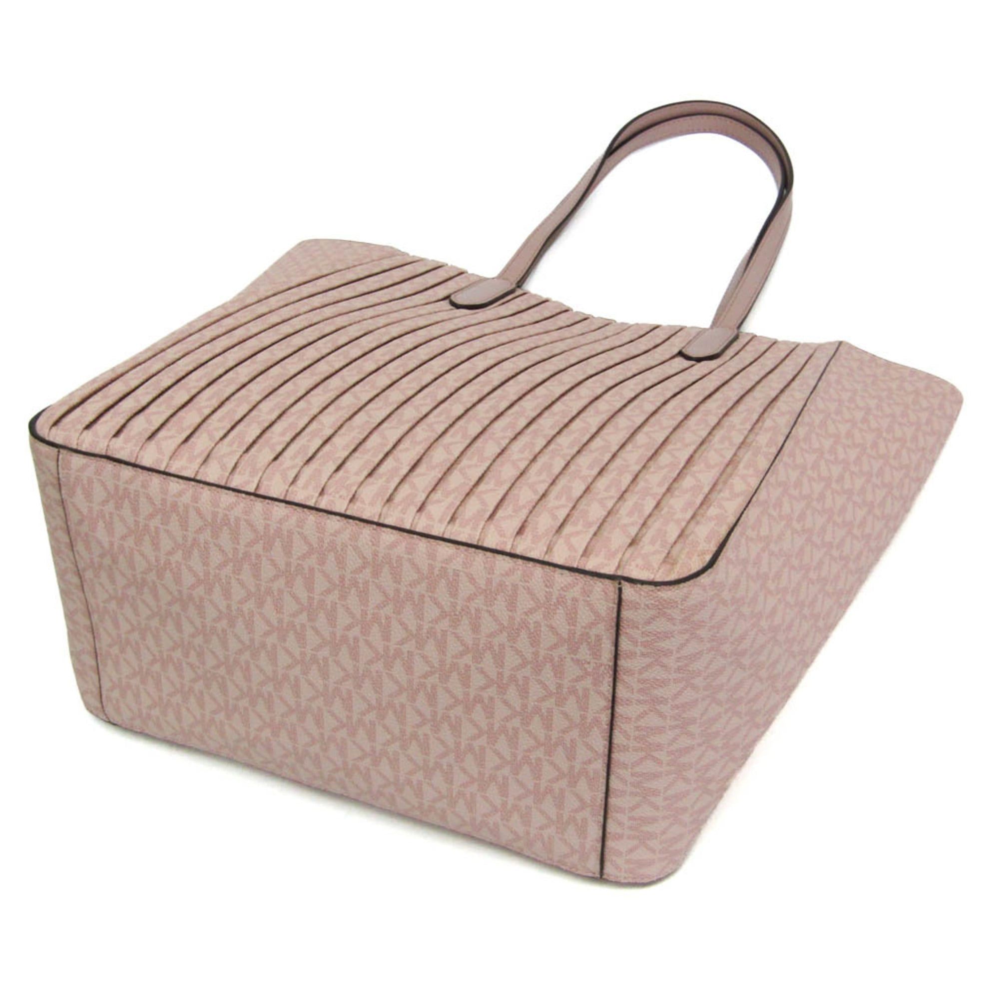 Michael Kors Michael Kors Sinclair Pleated Shopper Tote Large 30F1G5ST9V Women's PVC Tote Bag Pink Size ONE SIZE - 2 Thumbnail