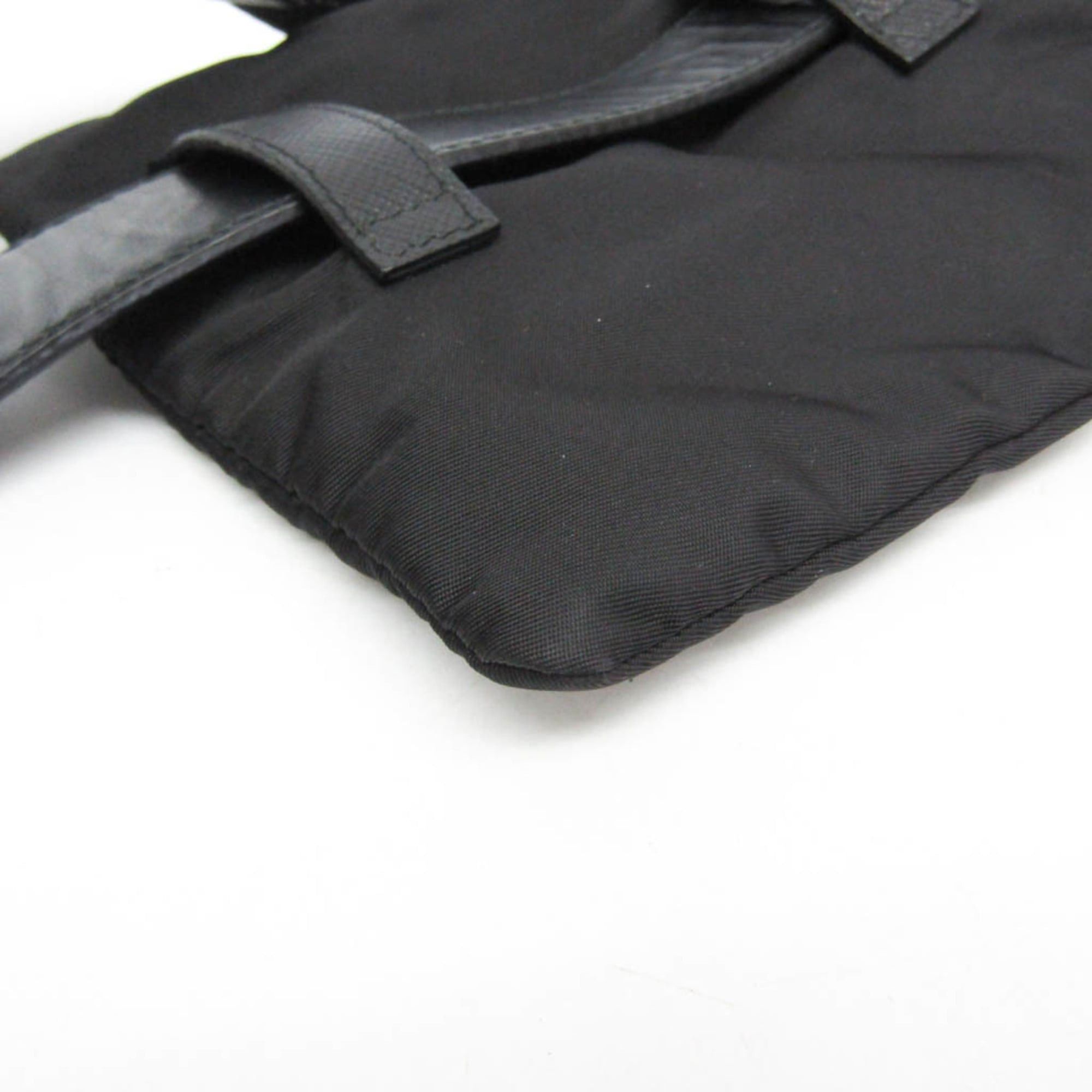 Prada Prada Tessuto Belt Pouch Men,Women Leather Fanny Pack Black Size ONE SIZE - 6 Thumbnail