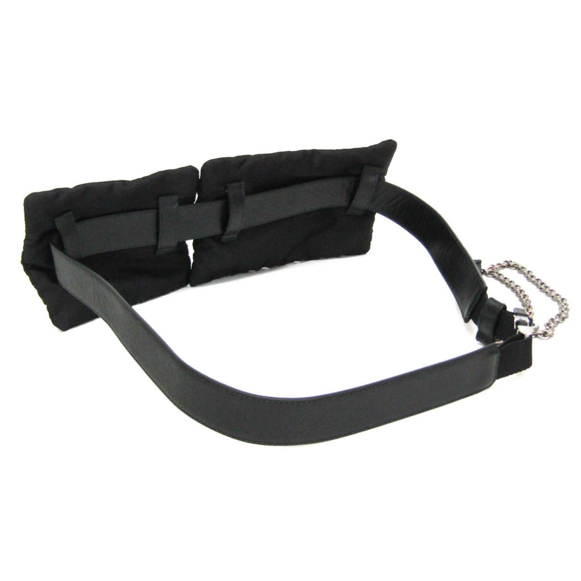 Prada Prada Tessuto Belt Pouch Men,Women Leather Fanny Pack Black Size ONE SIZE - 2 Thumbnail