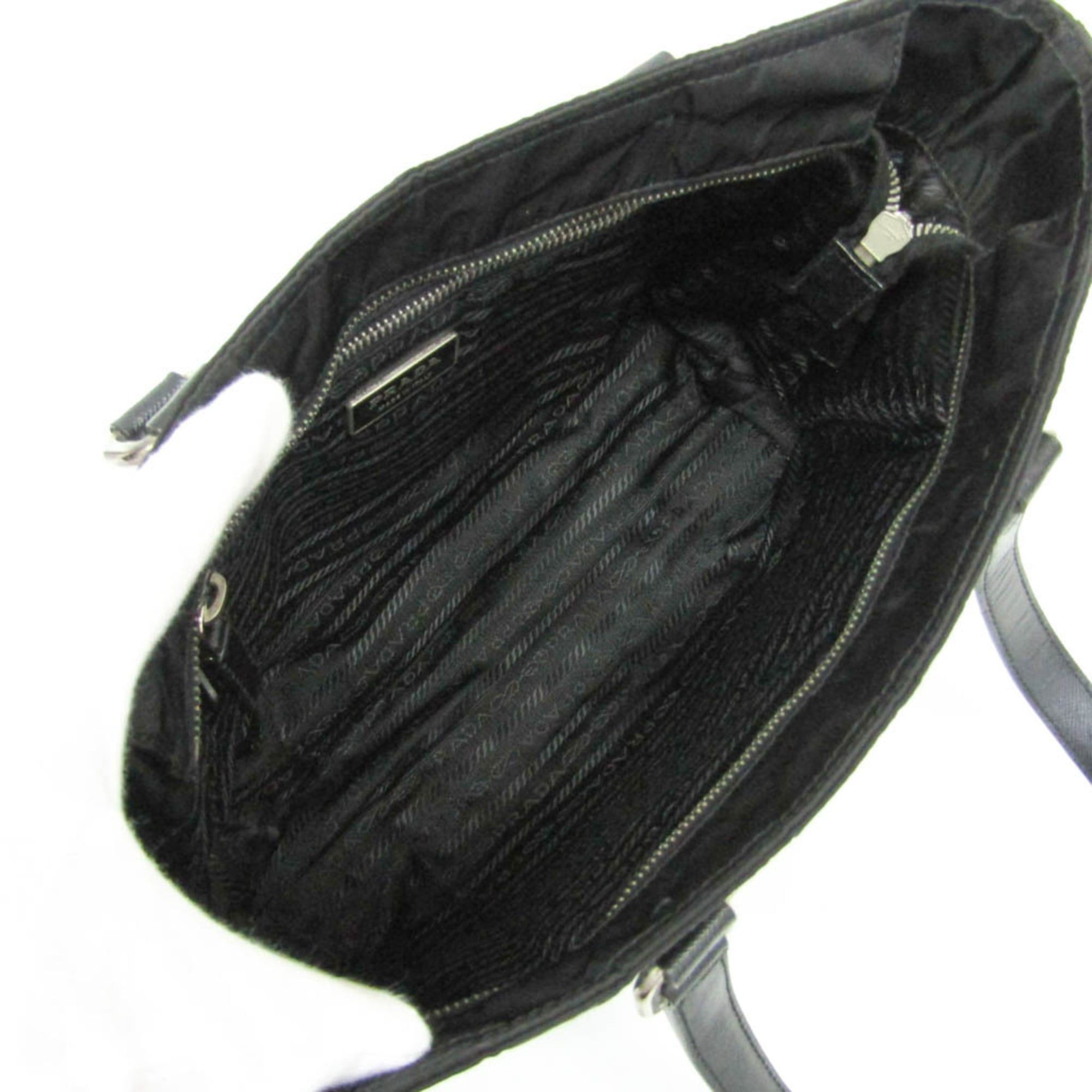Prada Prada TESSUTO SAFFIAN BR2288 Men,Women Nylon,Leather Tote Bag Black,Nero Size ONE SIZE - 4 Thumbnail