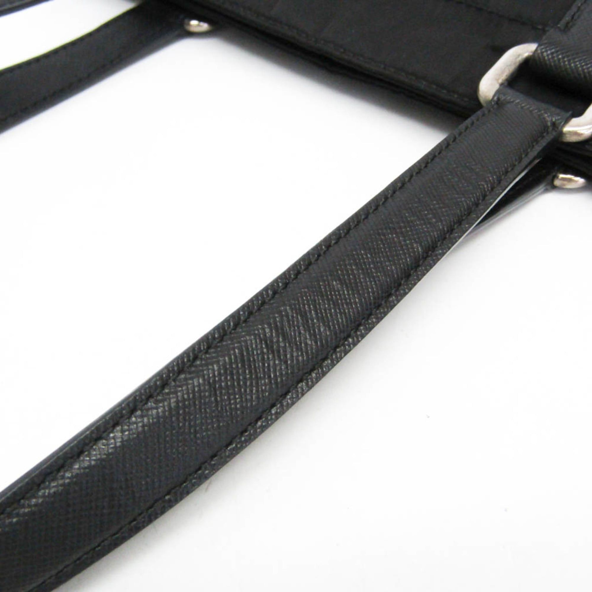 Prada Prada TESSUTO SAFFIAN BR2288 Men,Women Nylon,Leather Tote Bag Black,Nero Size ONE SIZE - 9 Thumbnail