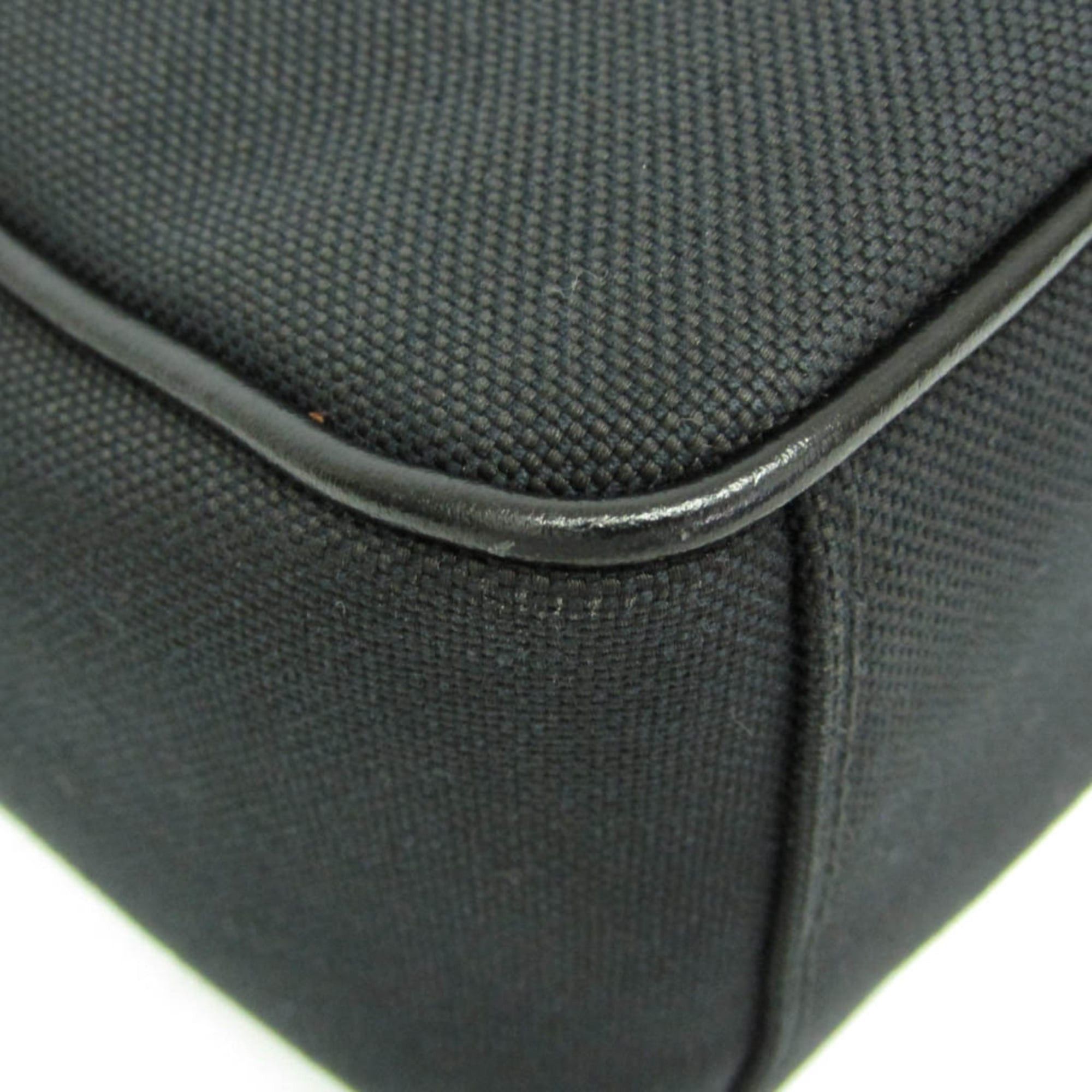Prada Prada LOGO JACQUARD 1BH089 Women's Jacquard,Leather Shoulder Bag Black Size ONE SIZE - 5 Thumbnail