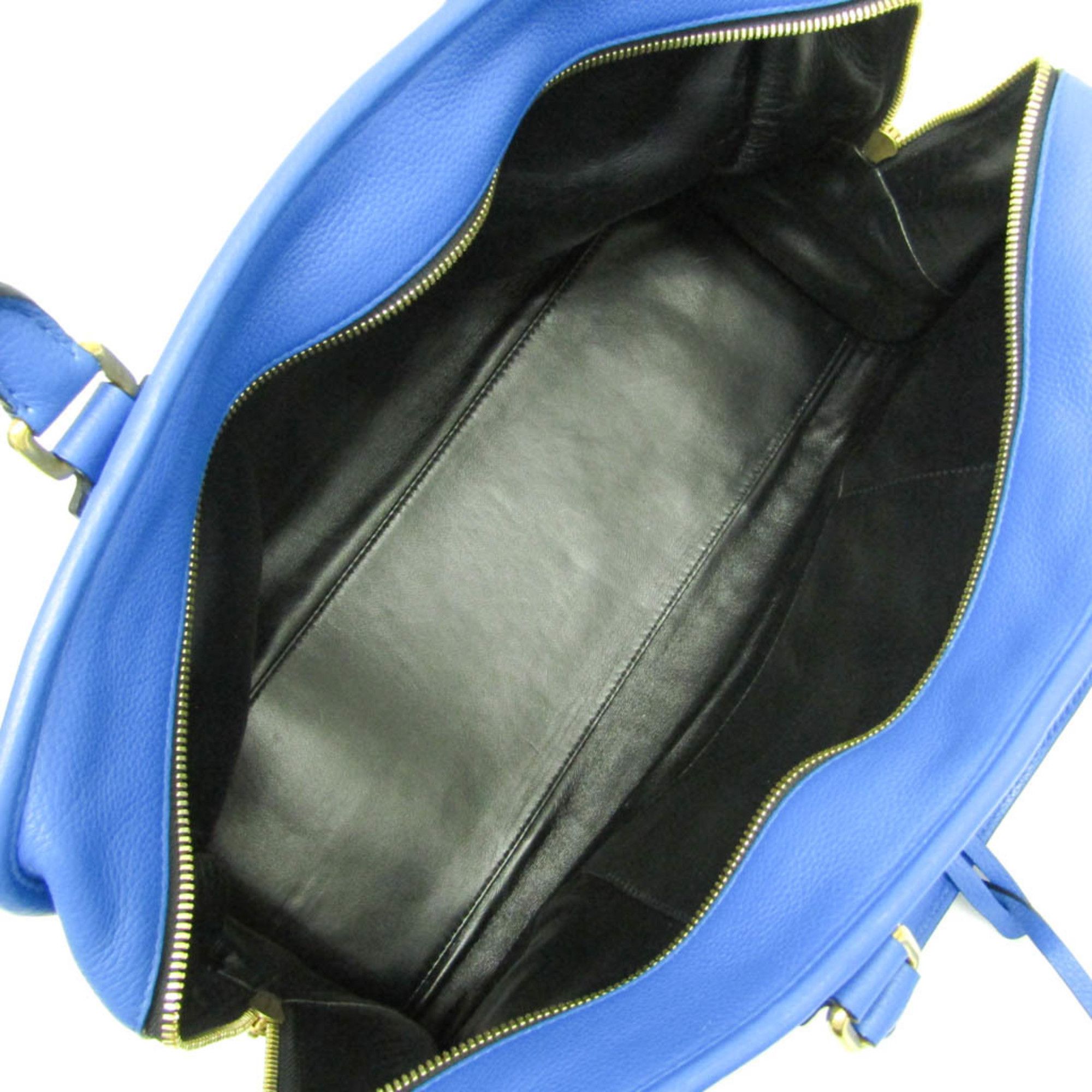 Loewe Loewe Amazona 36 Limited Edition 352.34.AA22 Women's Leather Handbag Blue Size ONE SIZE - 4 Thumbnail