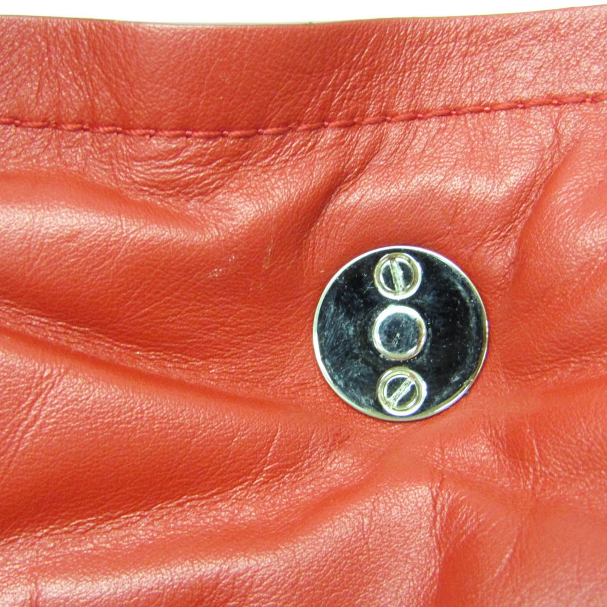 Salvatore Ferragamo Salvatore Ferragamo VIVA Bow GG-21 I287 Women's Leather Shoulder Bag Red Color Size ONE SIZE - 11 Thumbnail