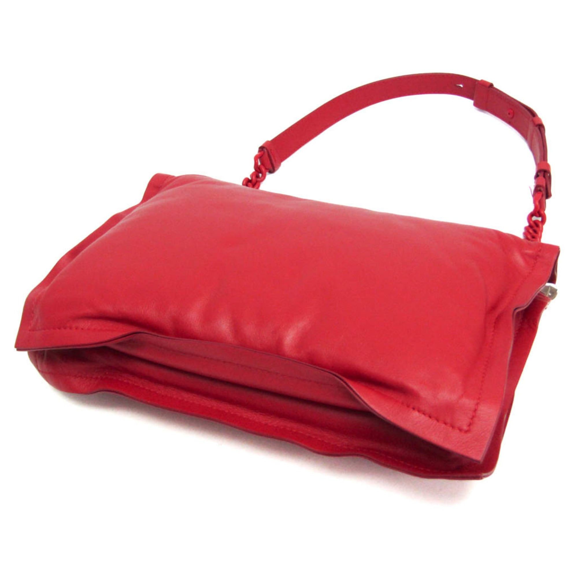 Salvatore Ferragamo Salvatore Ferragamo VIVA Bow GG-21 I287 Women's Leather Shoulder Bag Red Color Size ONE SIZE - 3 Thumbnail