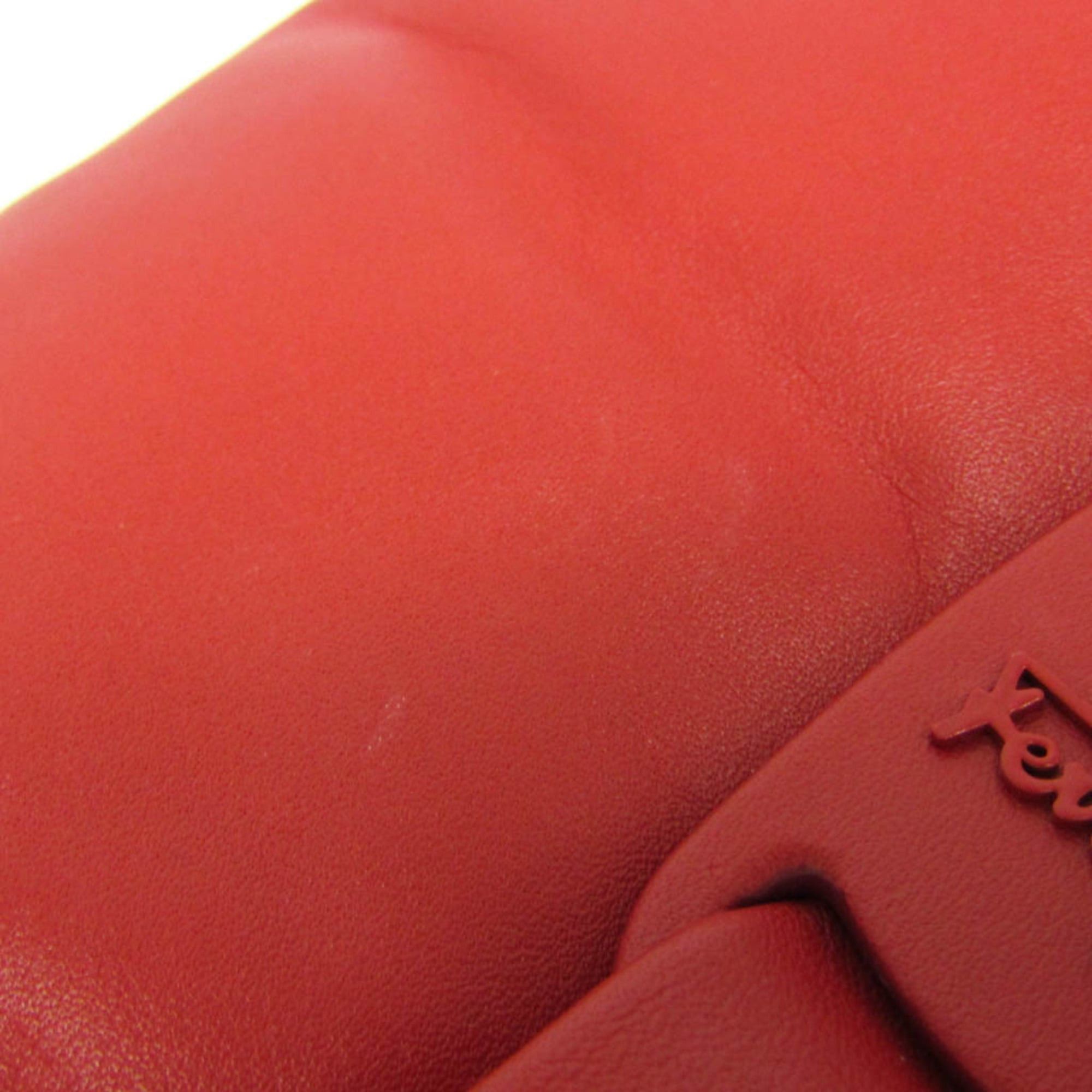 Salvatore Ferragamo Salvatore Ferragamo VIVA Bow GG-21 I287 Women's Leather Shoulder Bag Red Color Size ONE SIZE - 8 Thumbnail