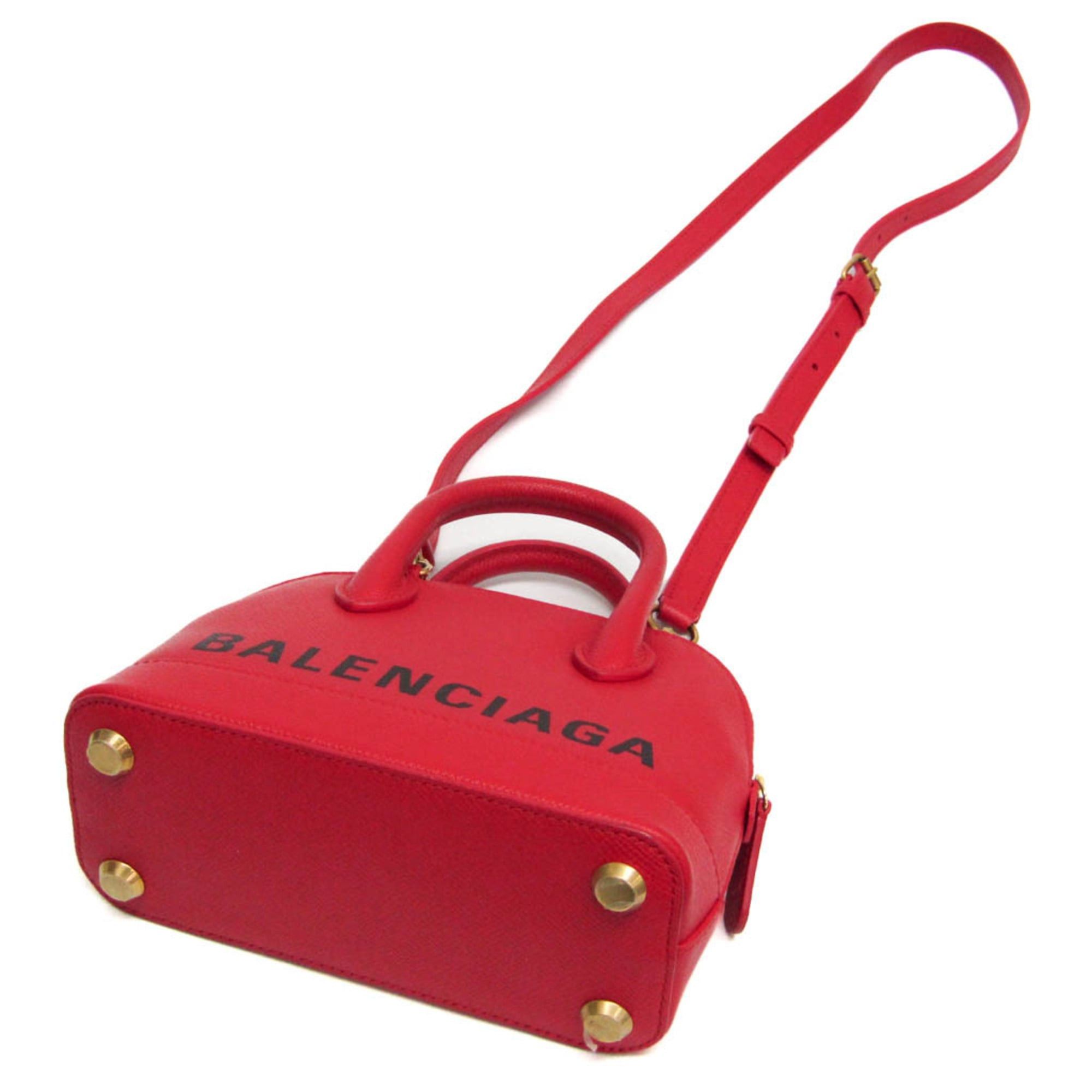 Balenciaga Balenciaga VILLE Top Handle XXS 525050 Women's Leather Handbag,Shoulder Bag Red Color Size ONE SIZE - 2 Thumbnail