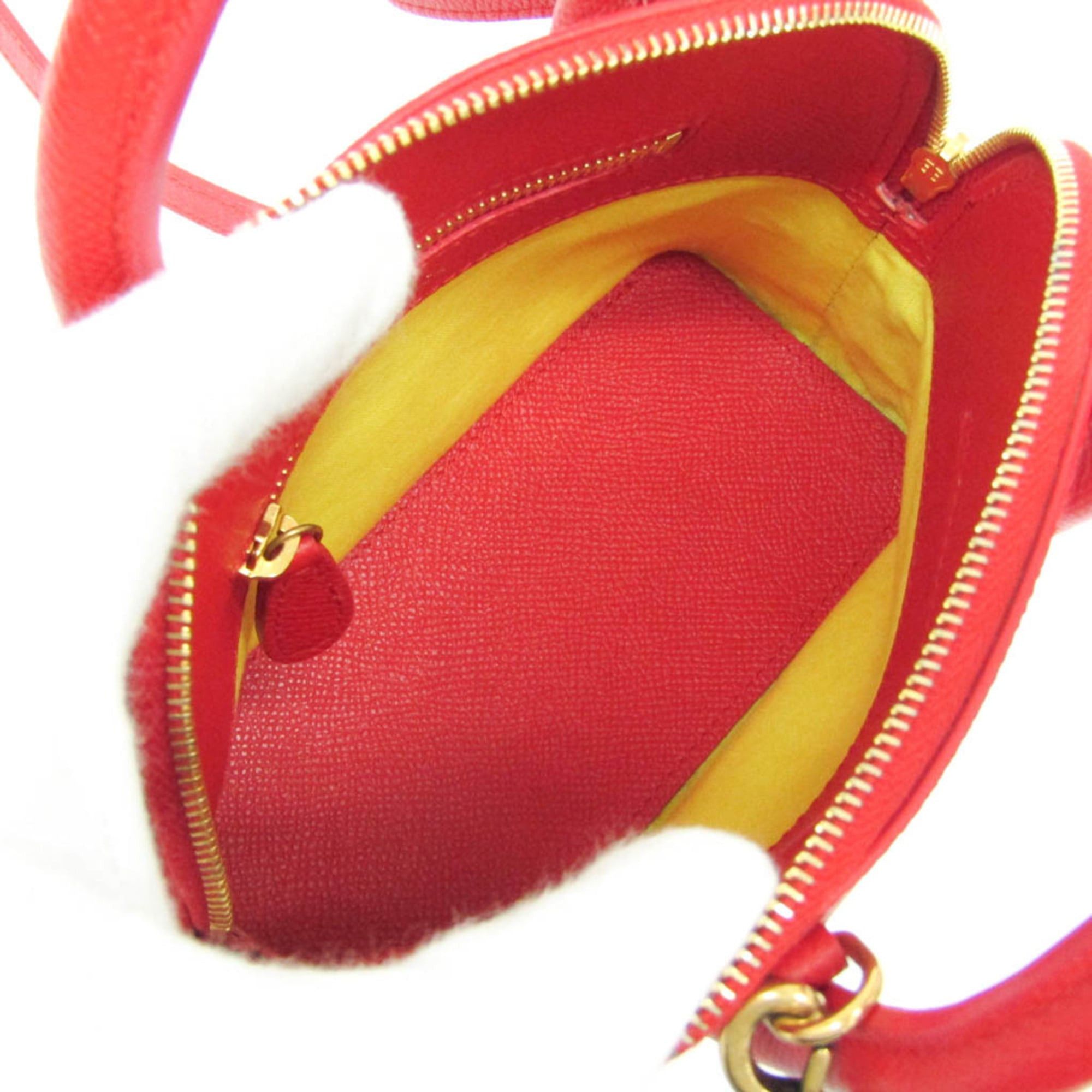 Balenciaga Balenciaga VILLE Top Handle XXS 525050 Women's Leather Handbag,Shoulder Bag Red Color Size ONE SIZE - 3 Thumbnail