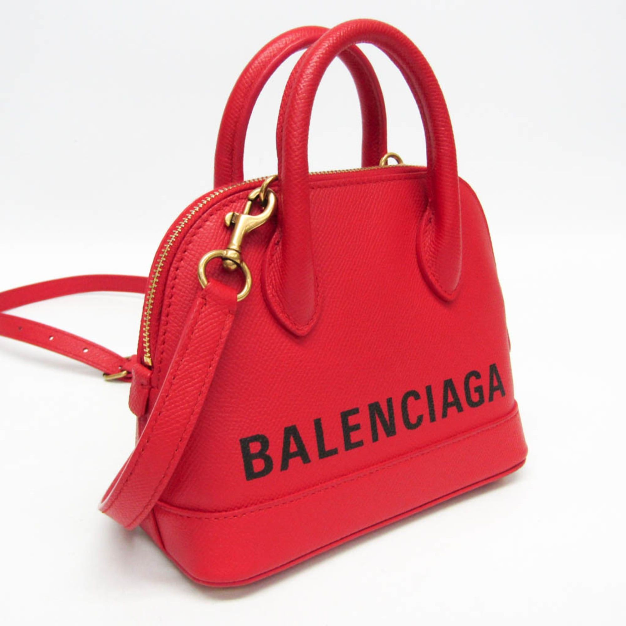 Balenciaga Balenciaga VILLE Top Handle XXS 525050 Women's Leather Handbag,Shoulder Bag Red Color Size ONE SIZE - 8 Thumbnail