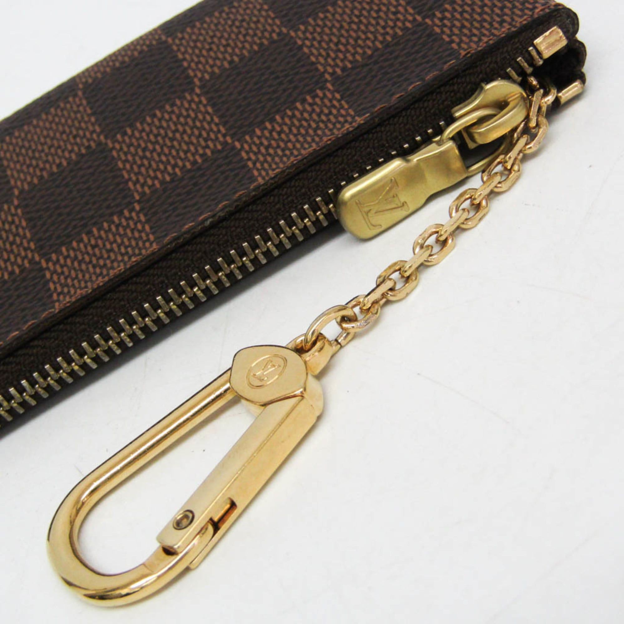 Louis Vuitton Louis Vuitton Damier Key Pouch N62658 Men,Women Damier Canvas Coin Purse/coin Case Brown,Ebene Size ONE SIZE - 5 Thumbnail