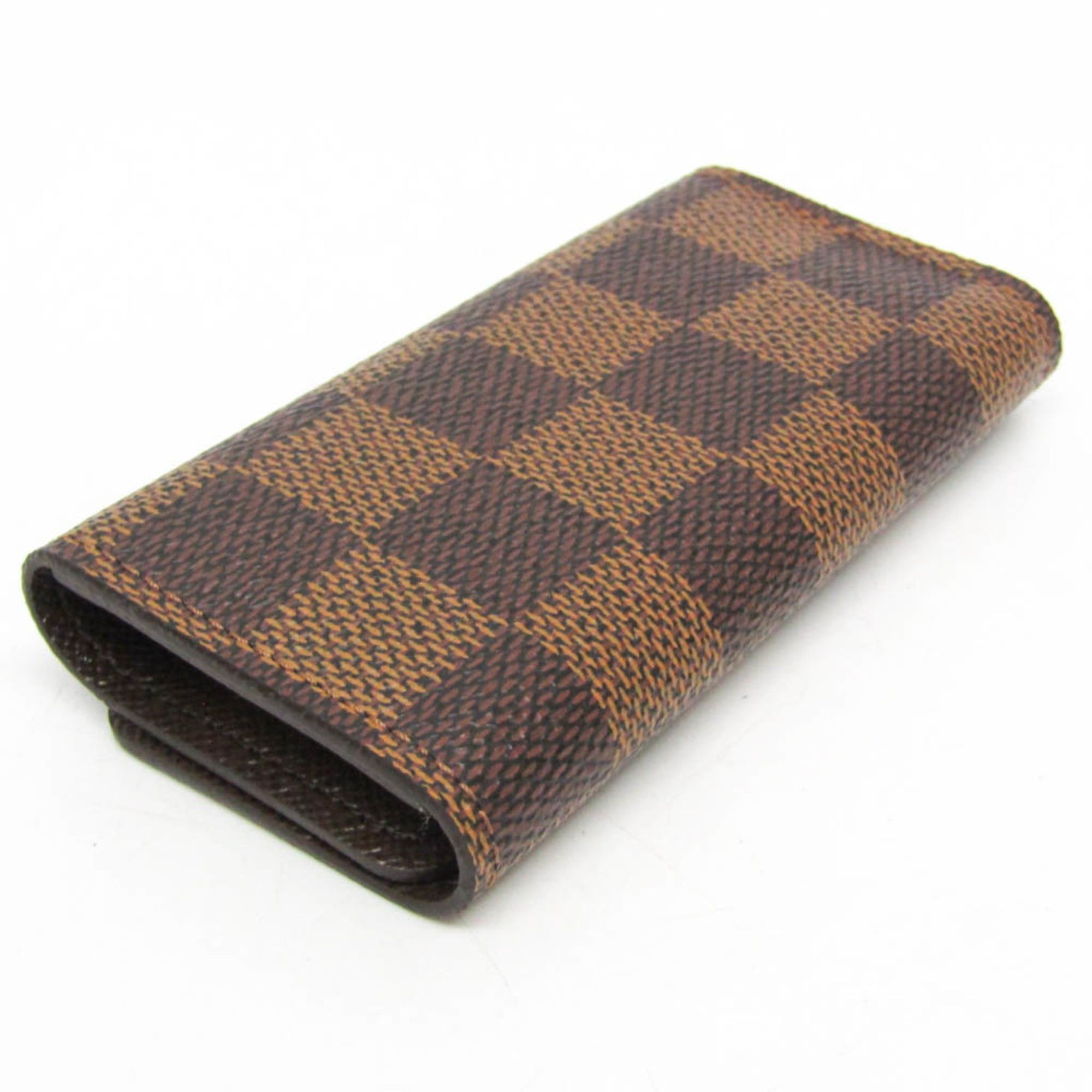 Louis Vuitton Louis Vuitton Damier 4 Key Holder N62631 Men,Women Damier Canvas Key Case Brown Size ONE SIZE - 5 Thumbnail