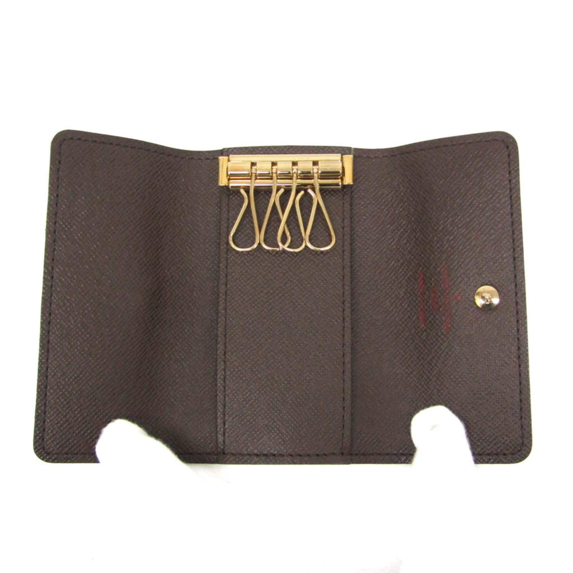 Louis Vuitton Louis Vuitton Damier 4 Key Holder N62631 Men,Women Damier Canvas Key Case Brown Size ONE SIZE - 3 Thumbnail