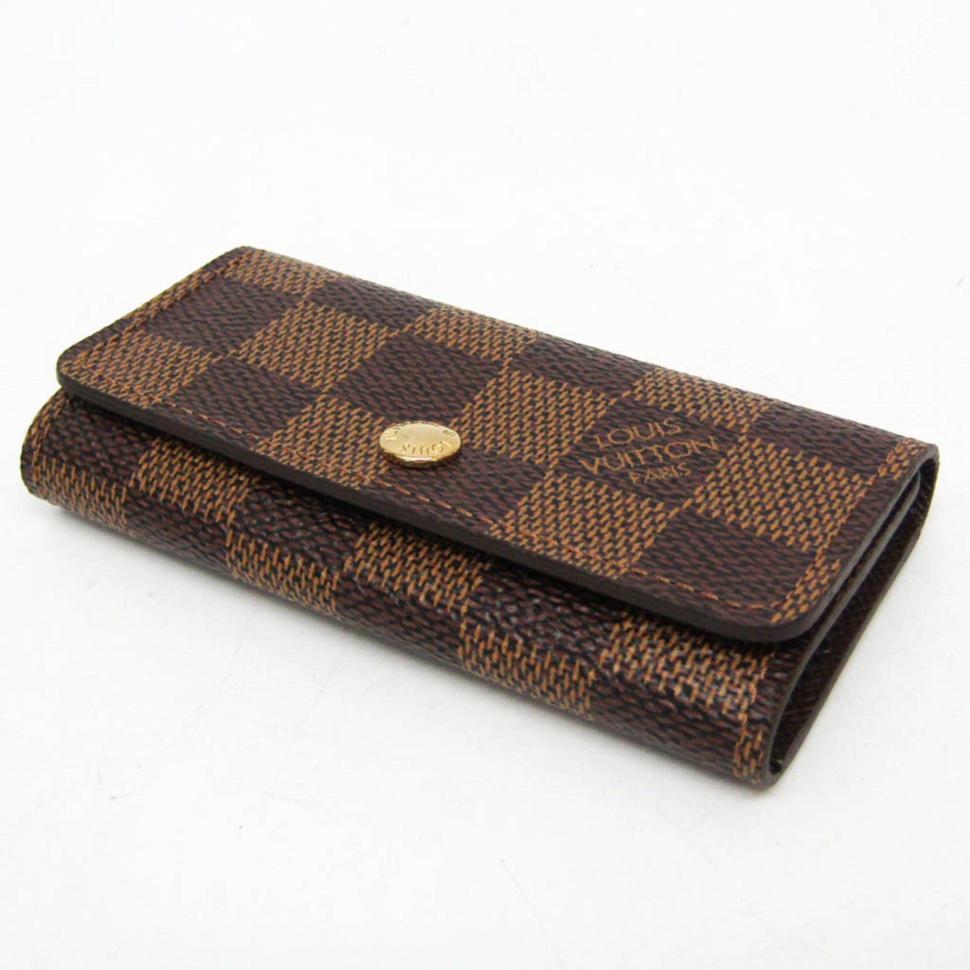 Louis Vuitton Louis Vuitton Damier 4 Key Holder N62631 Men,Women Damier Canvas Key Case Brown Size ONE SIZE - 4 Thumbnail