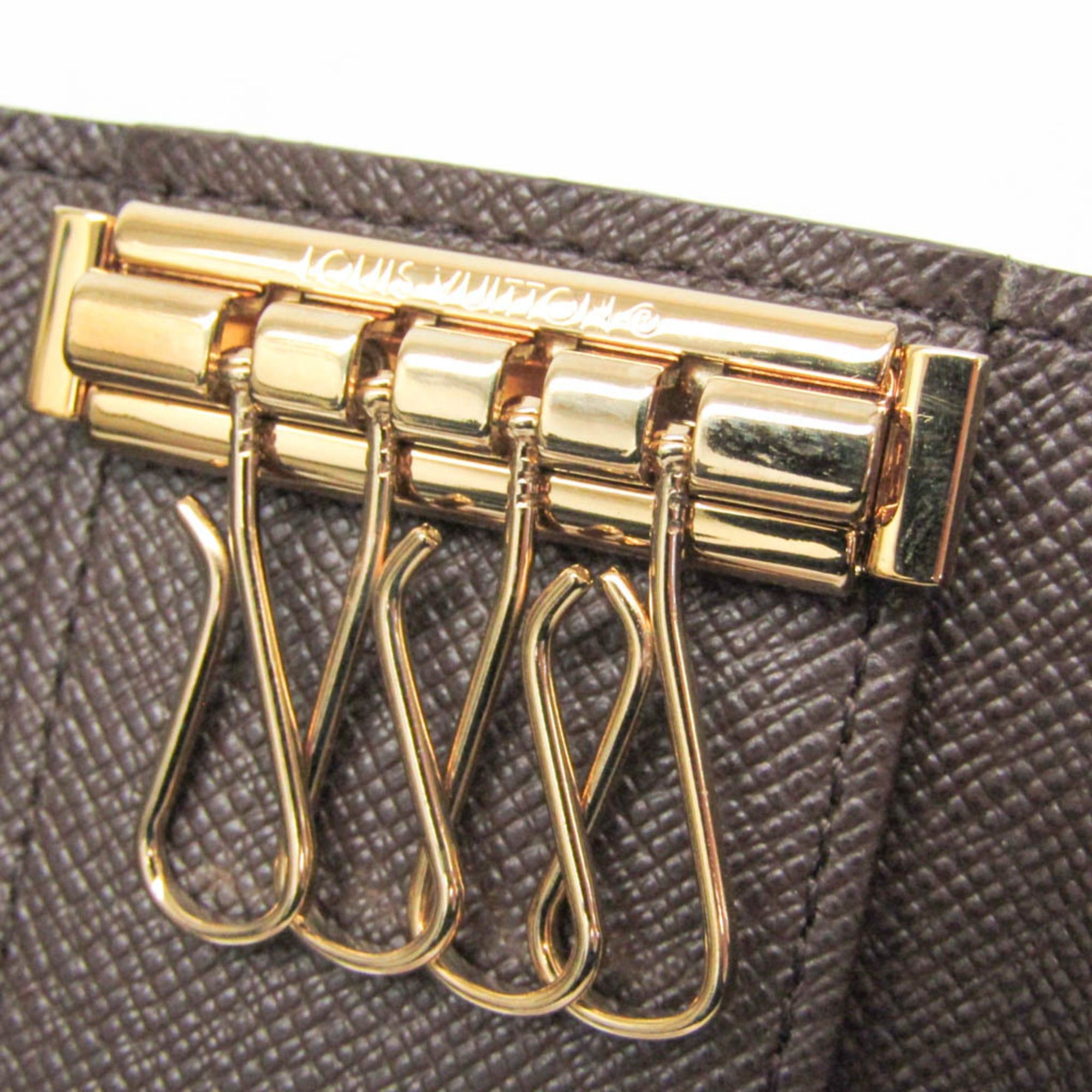 Louis Vuitton Louis Vuitton Damier 4 Key Holder N62631 Men,Women Damier Canvas Key Case Brown Size ONE SIZE - 7 Thumbnail