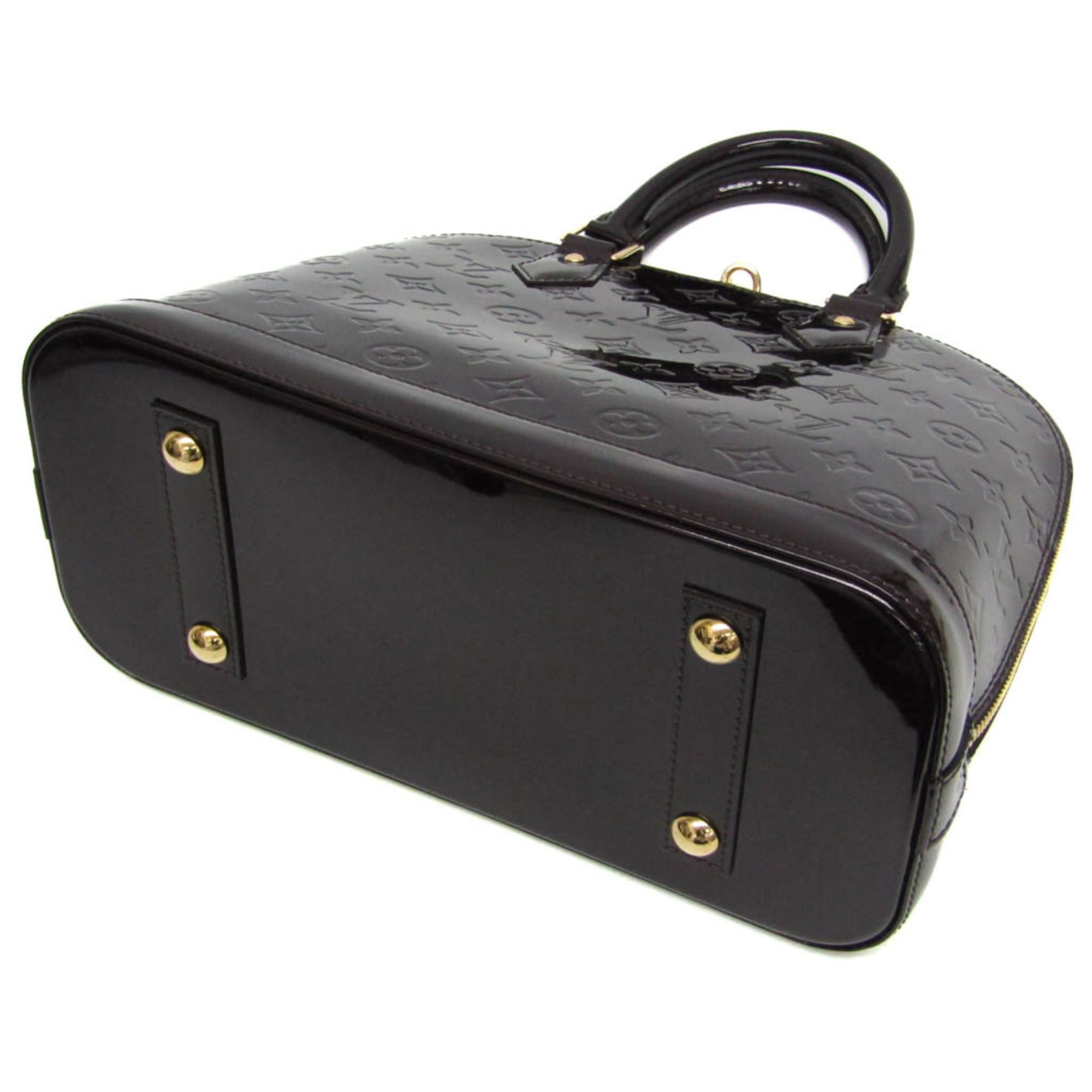 Louis Vuitton Louis Vuitton Monogram Vernis ALMA PM M91611 Women's Handbag Amarante Size ONE SIZE - 3 Thumbnail