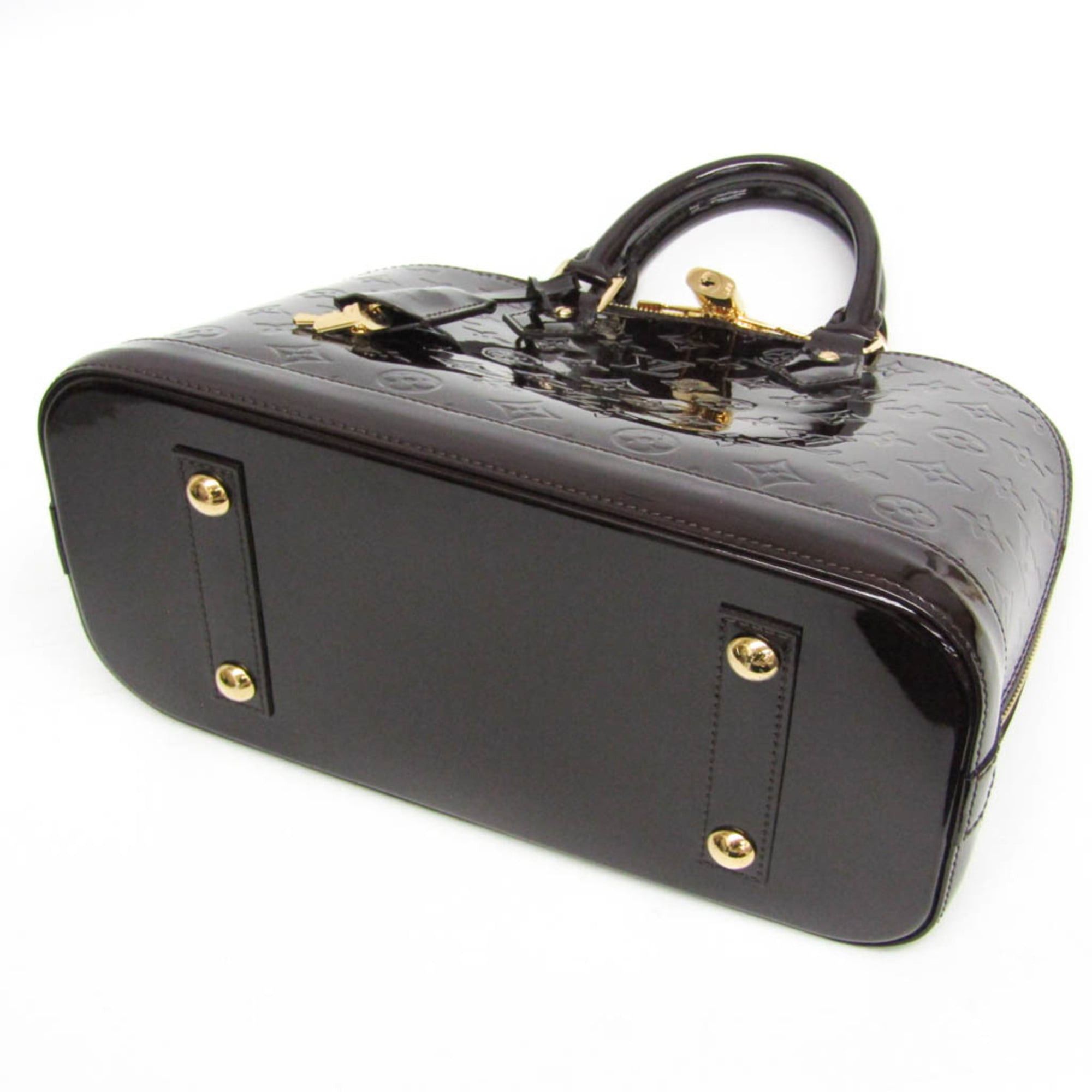 Louis Vuitton Louis Vuitton Monogram Vernis ALMA PM M91611 Women's Handbag Amarante Size ONE SIZE - 5 Thumbnail