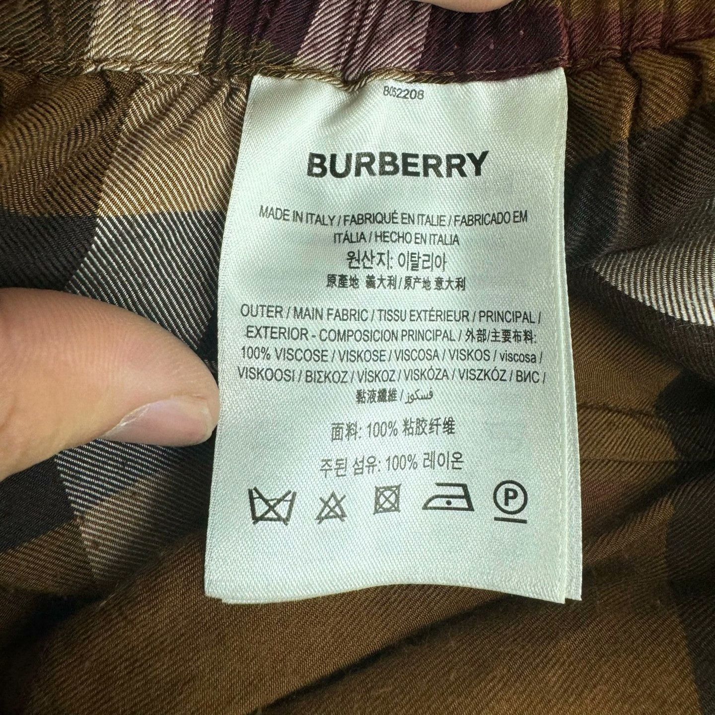 Burberry Burberry Plaid Multi Casual Pants XS Men Size US 28 / EU 44 - 6 Thumbnail