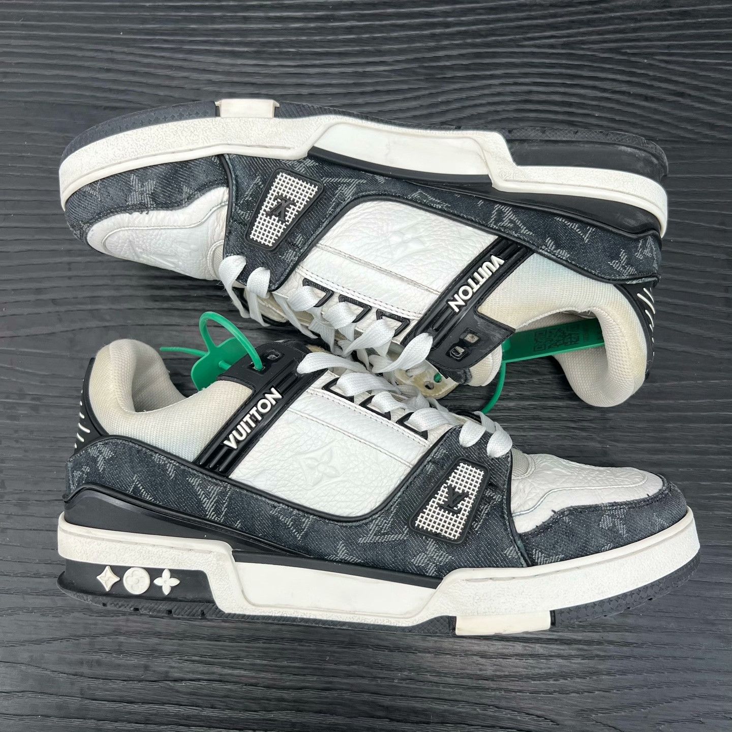 Louis Vuitton Louis Vuitton Training Denim Black Lowtop Sneakers 41 Men Size US 8.5 / EU 41-42 - 3 Thumbnail