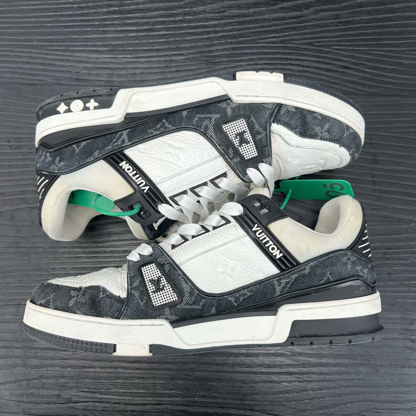 Louis Vuitton Louis Vuitton Training Denim Black Lowtop Sneakers 41 Men Size US 8.5 / EU 41-42 - 2 Thumbnail