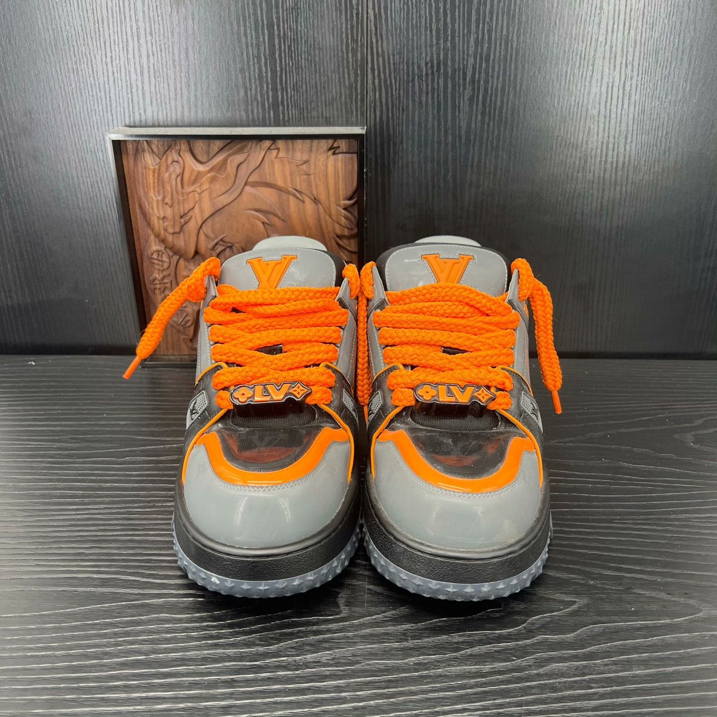 Louis Vuitton Louis Vuitton Training Orange Lowtop Sneakers 43 Men Size US 10 / EU 43 - 4 Thumbnail