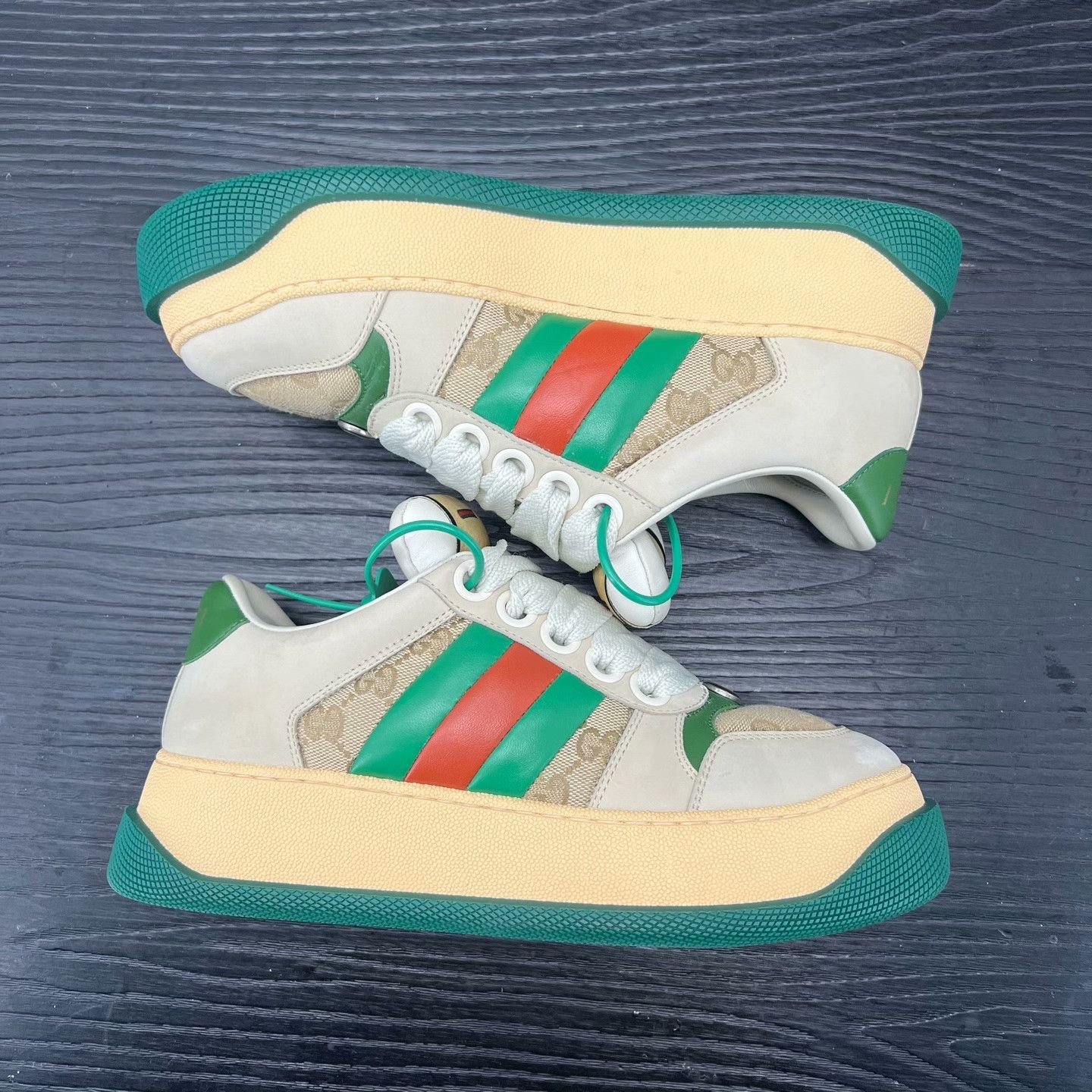 Gucci Gucci Green Lowtop Sneakers 38 Men Size US 6 / EU 39 - 3 Thumbnail