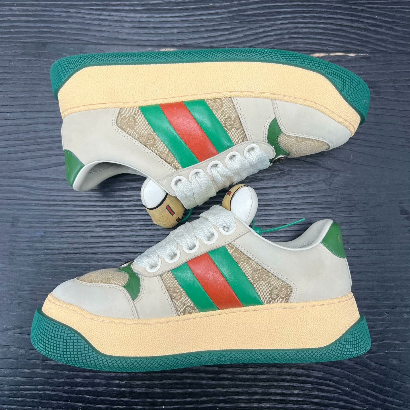 Gucci Gucci Green Lowtop Sneakers 38 Men Size US 6 / EU 39 - 2 Thumbnail