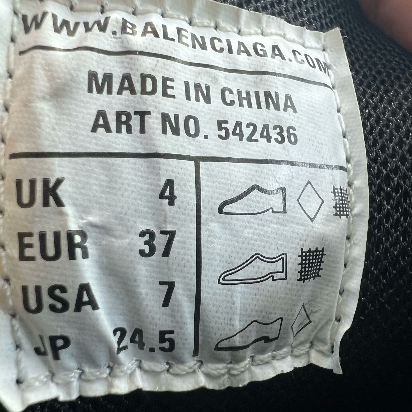 Balenciaga Balenciaga Black Lowtop Sneakers 37 Women Size US 6.5 / IT 36.5 - 8 Thumbnail