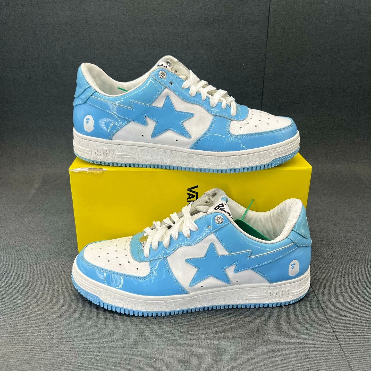Bape Bape Patent Blue Lowtop Sneakers 45 Men Size US 11.5 / EU 44-45 - 2 Thumbnail