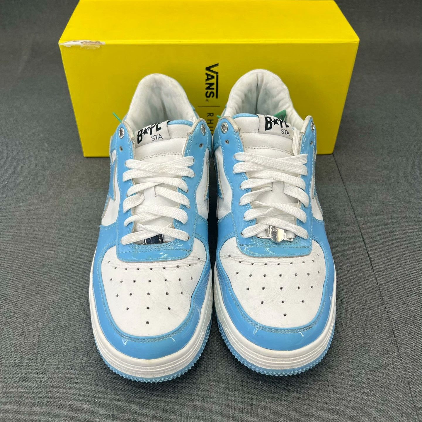 Bape Bape Patent Blue Lowtop Sneakers 45 Men Size US 11.5 / EU 44-45 - 4 Thumbnail