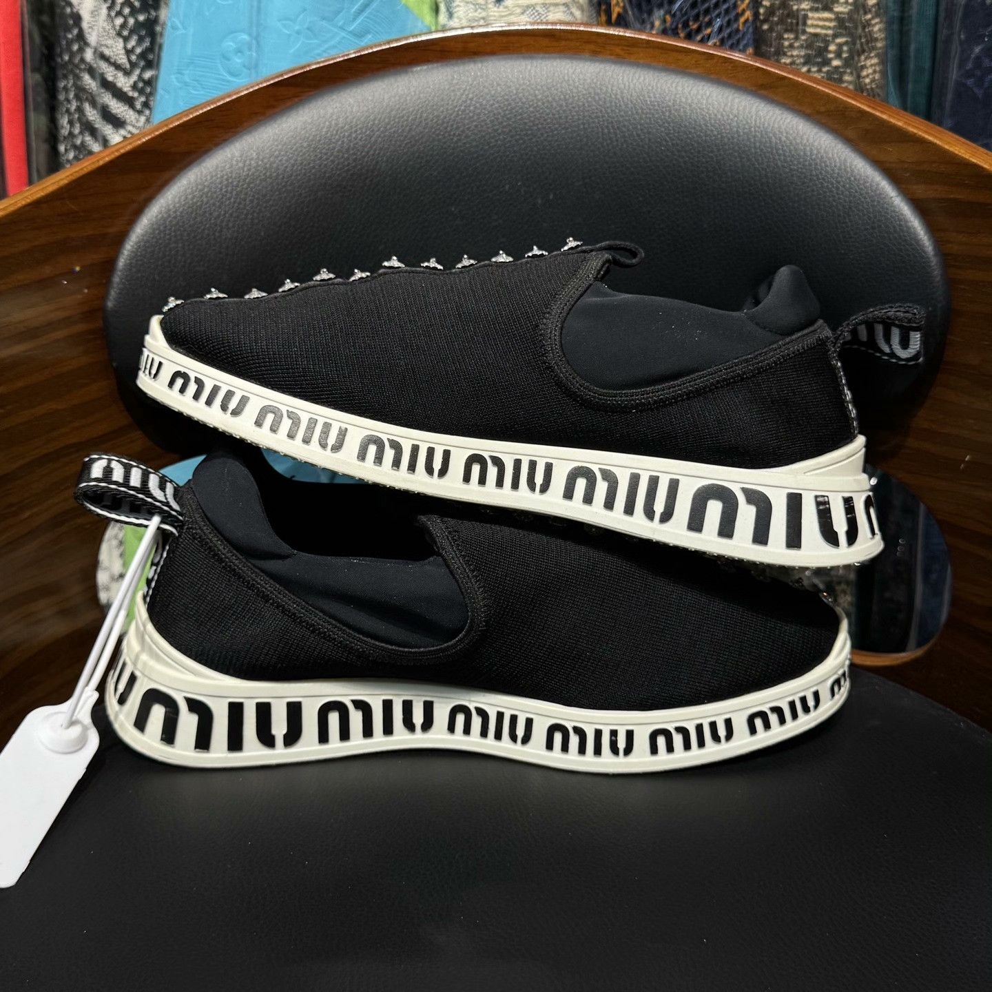 Miu Miu Miu Miu Casual Black Lowtop Sneakers 37 Women Size US 6.5 / IT 36.5 - 7 Thumbnail