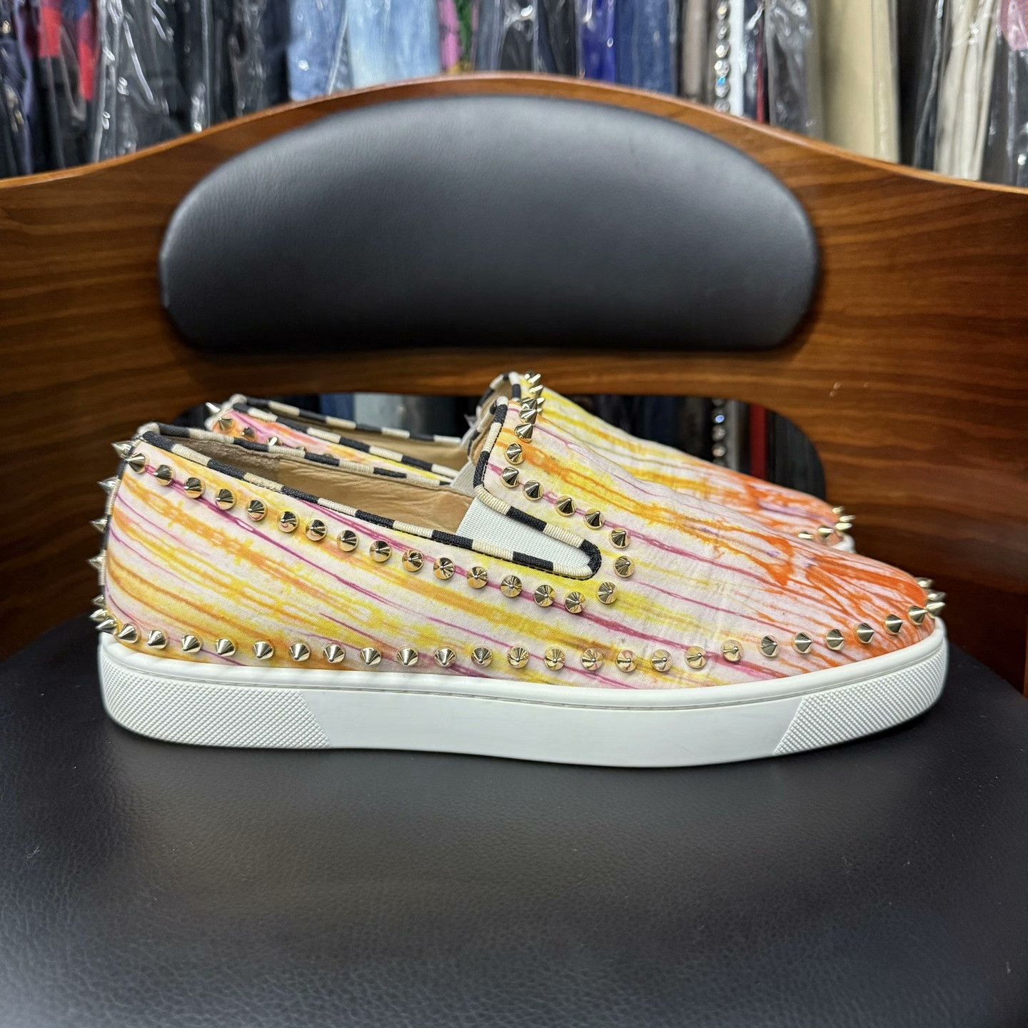 Christian Louboutin Christian Louboutin Casual Tie-Dye Multi Lowtop Sneakers Men Size US 7.5 / EU 40-41 - 4 Thumbnail
