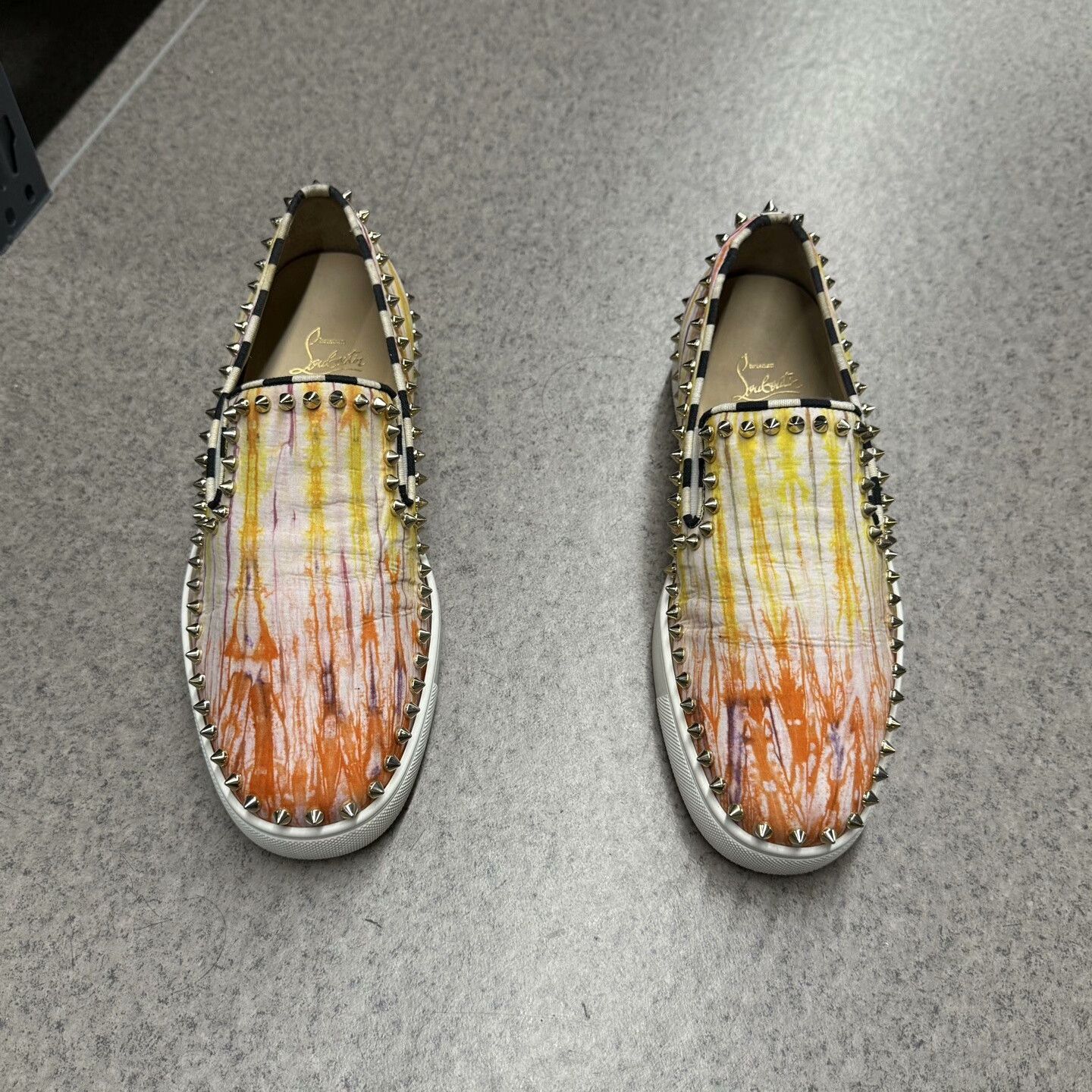 Christian Louboutin Christian Louboutin Casual Tie-Dye Multi Lowtop Sneakers Men Size US 7.5 / EU 40-41 - 5 Thumbnail