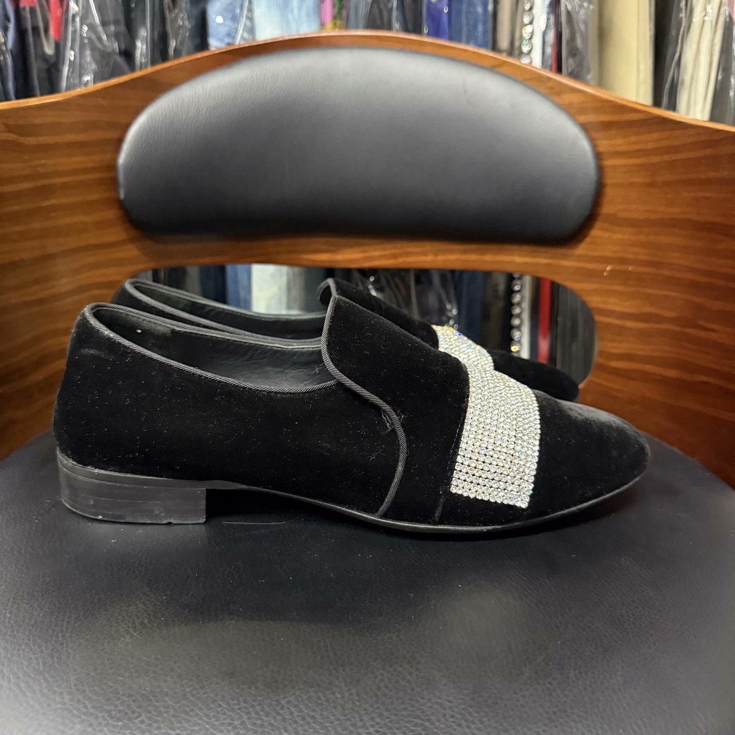 Giuseppe Zanotti Giuseppe Zanotti Velvet Black Lowtop Sneakers 39 Men Size US 6.5 / EU 39-40 - 4 Thumbnail