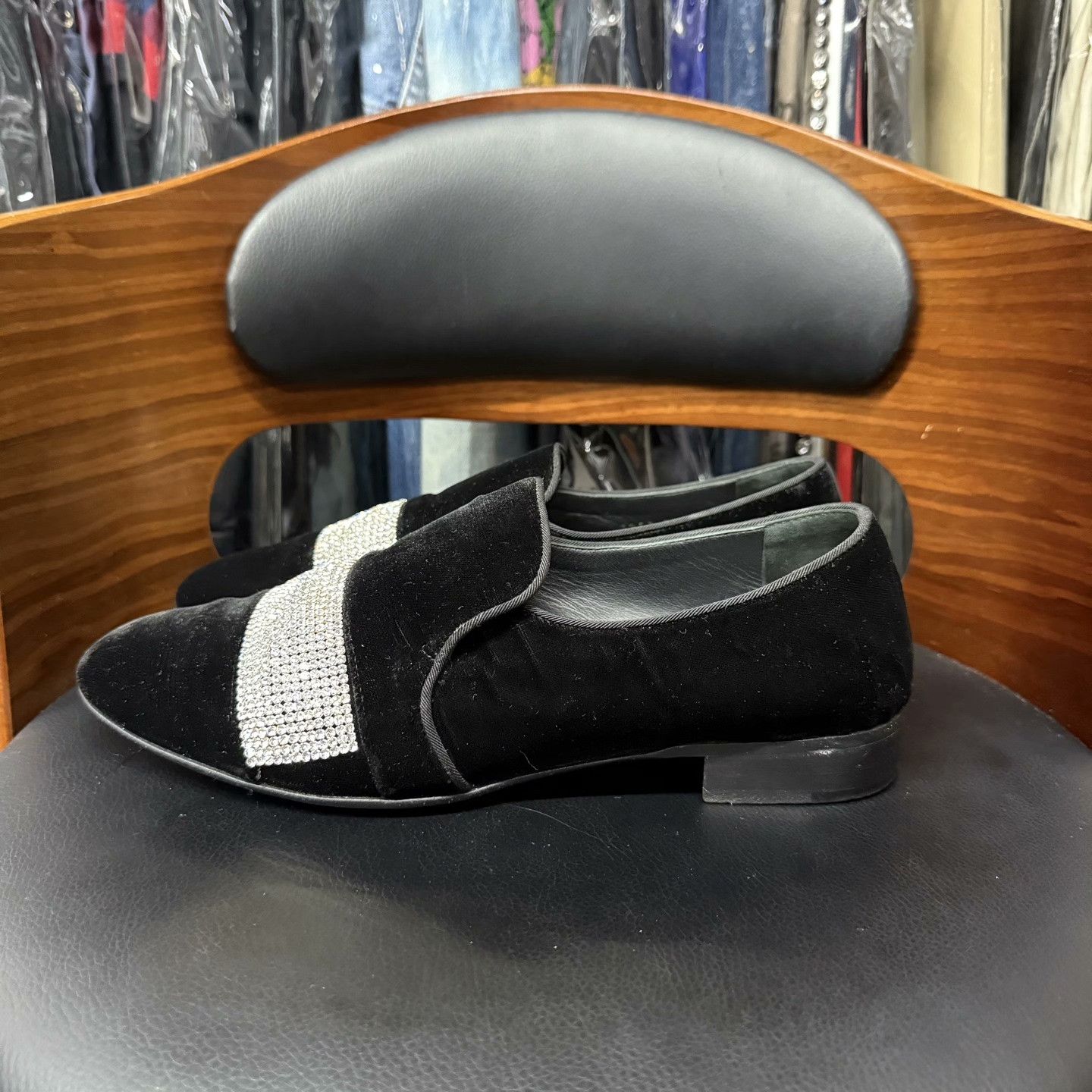 Giuseppe Zanotti Giuseppe Zanotti Velvet Black Lowtop Sneakers 39 Men Size US 6.5 / EU 39-40 - 6 Thumbnail