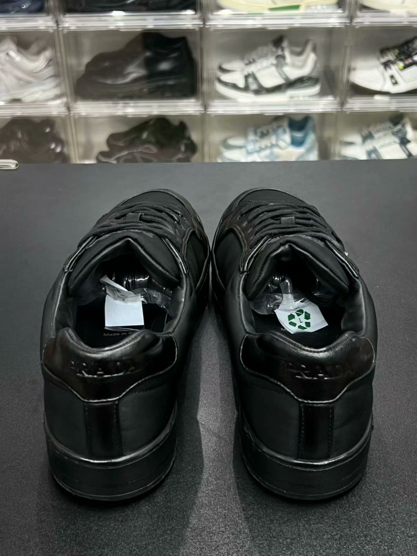 Prada Prada Down Black Lowtop Sneakers 41 Men Size US 8.5 / EU 41-42 - 7 Thumbnail