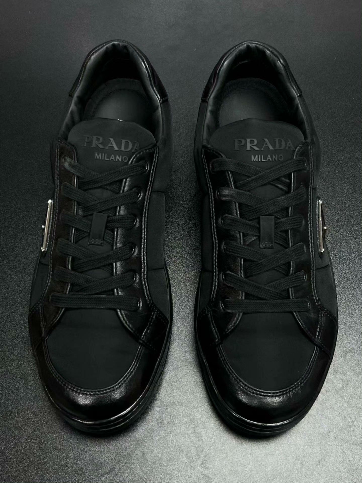 Prada Prada Down Black Lowtop Sneakers 41 Men Size US 8.5 / EU 41-42 - 3 Thumbnail