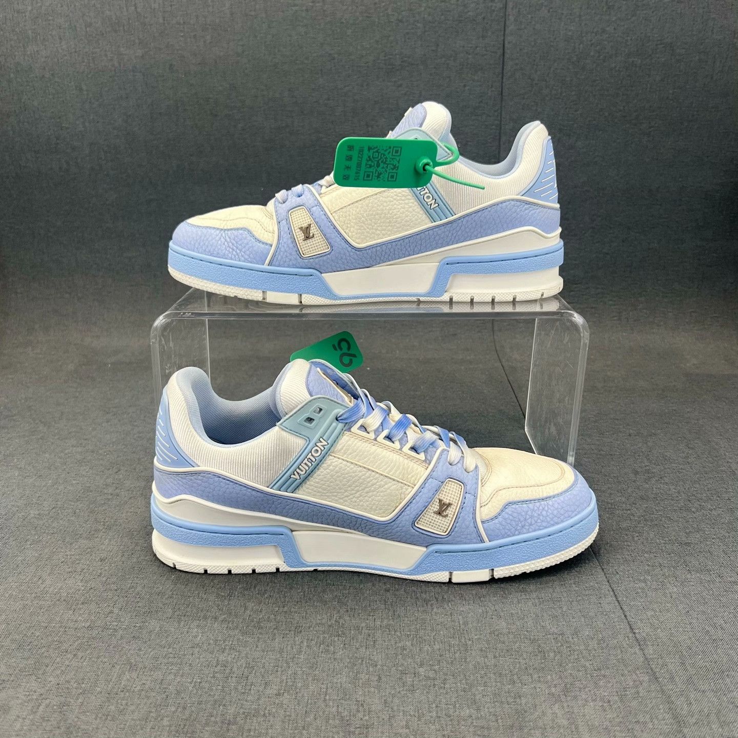 Louis Vuitton Louis Vuitton Training Blue Lowtop Sneakers 41 Men Size US 8.5 / EU 41-42 - 3 Thumbnail