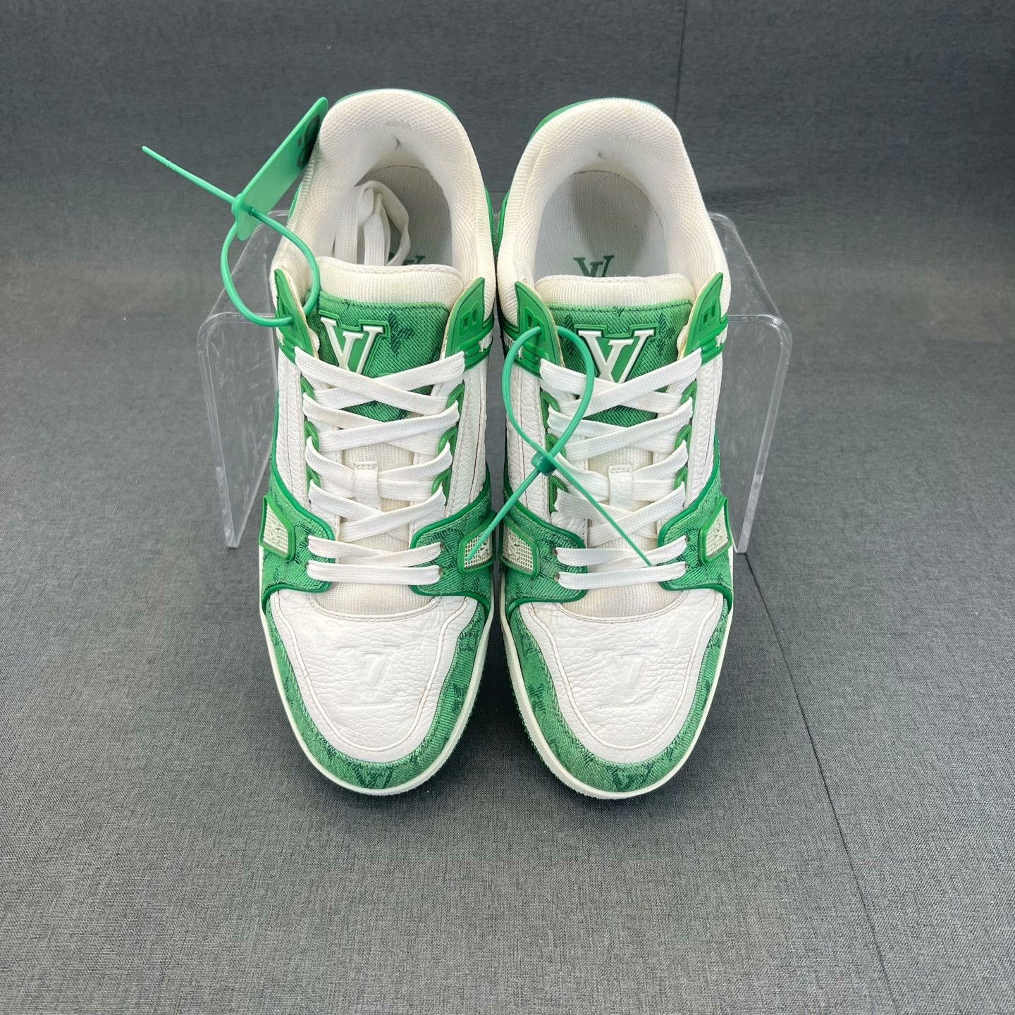 Louis Vuitton Louis Vuitton Training Denim Green Lowtop Sneakers 41 Men Size US 8.5 / EU 41-42 - 8 Thumbnail