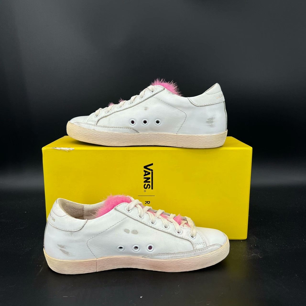 Golden Goose Golden Goose Distressed Pink Lowtop Sneakers 37 Women Size US 6.5 / IT 36.5 - 2 Thumbnail