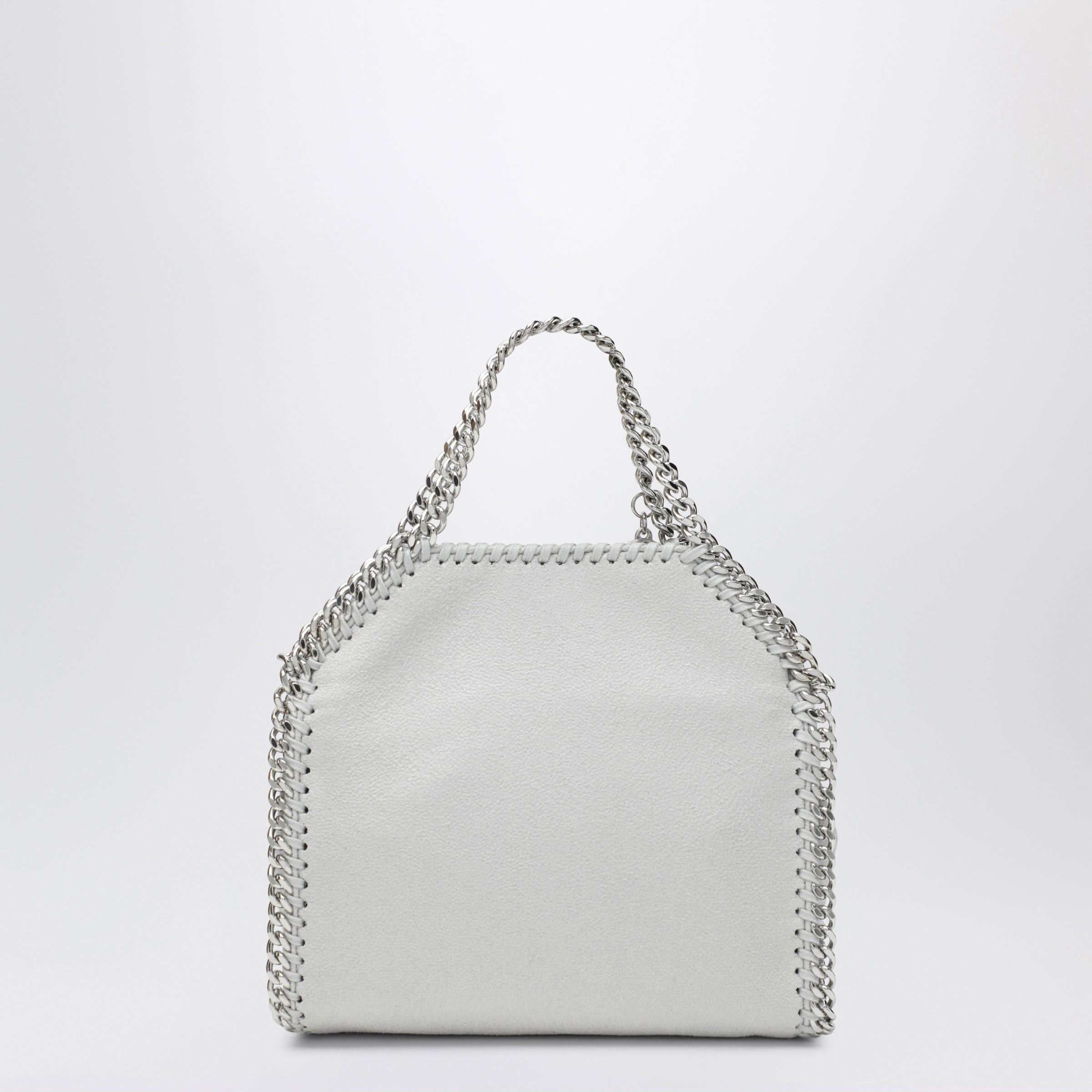 Stella McCartney Stella Mccartney Pearl Grey Micro Falabella Tote Bag Size ONE SIZE - 2 Thumbnail