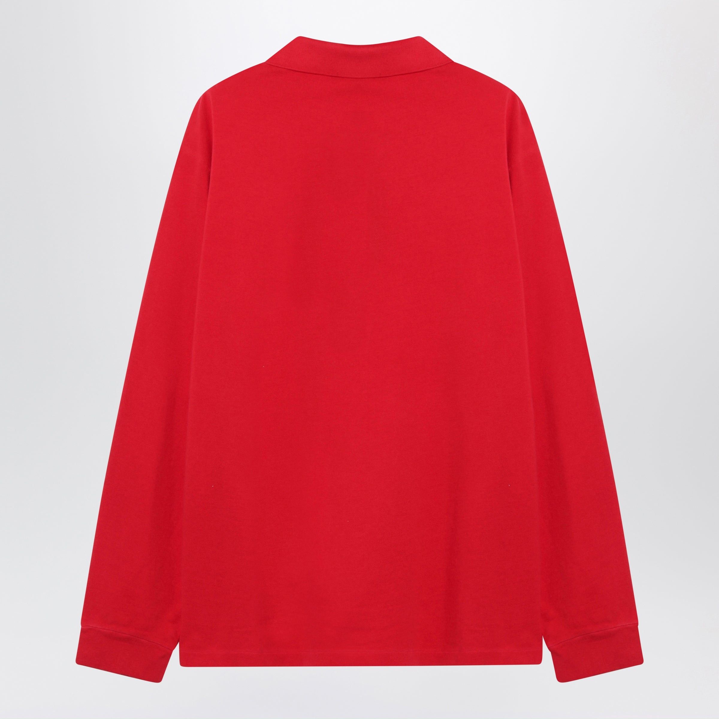 Prada Prada Red Cotton Pique Polo Size XS / US 0-2 / IT 36-38 - 2 Thumbnail