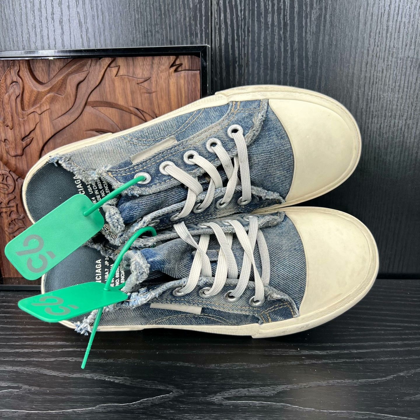 Balenciaga Balenciaga Denim Blue Lowtop Sneakers 37 Women Size US 6.5 / IT 36.5 - 8 Thumbnail