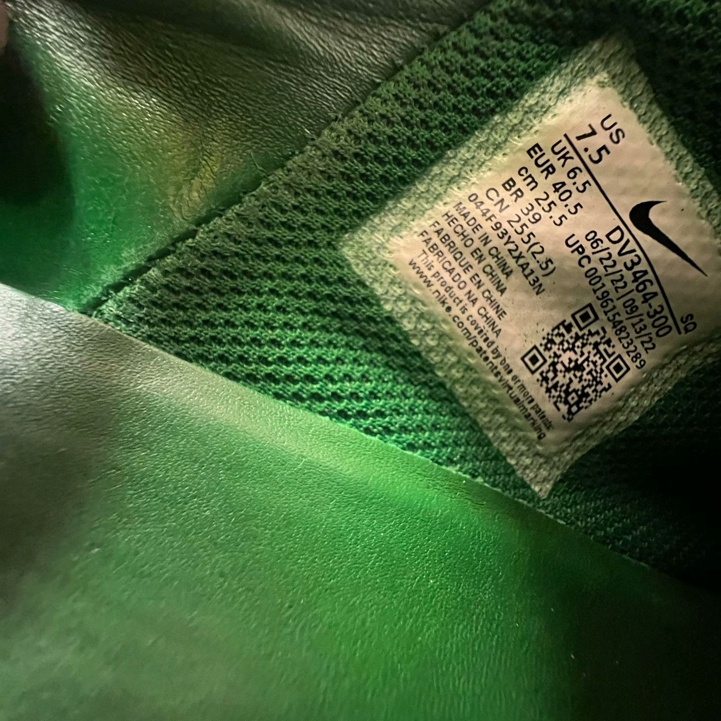 Nike Ambush AF1 Green Lowtop Sneakers 40 Men Size US 7.5 / EU 40-41 - 6 Thumbnail