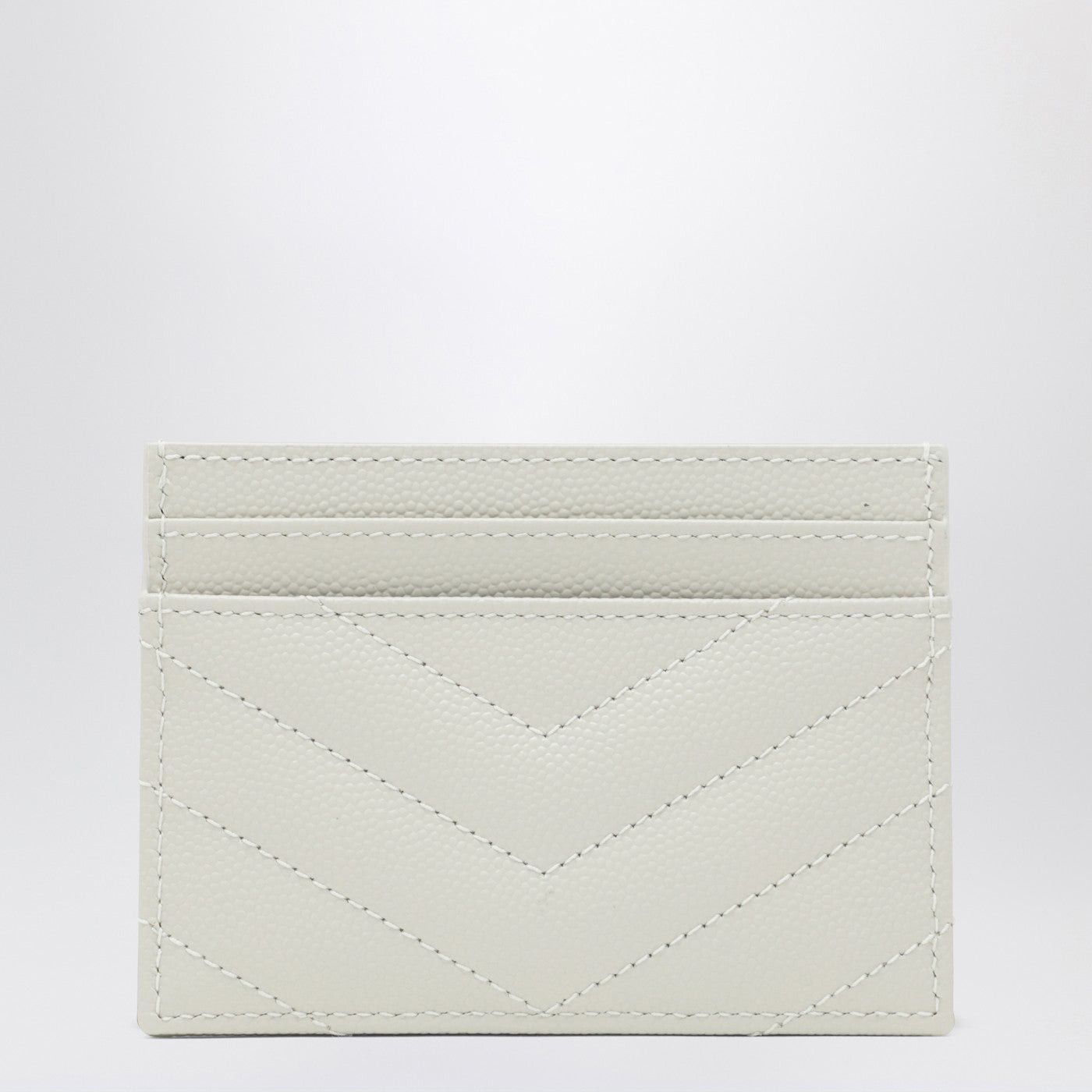 Saint Laurent Paris Saint Laurent Cassandre Card Holder In Cream Size ONE SIZE - 2 Thumbnail