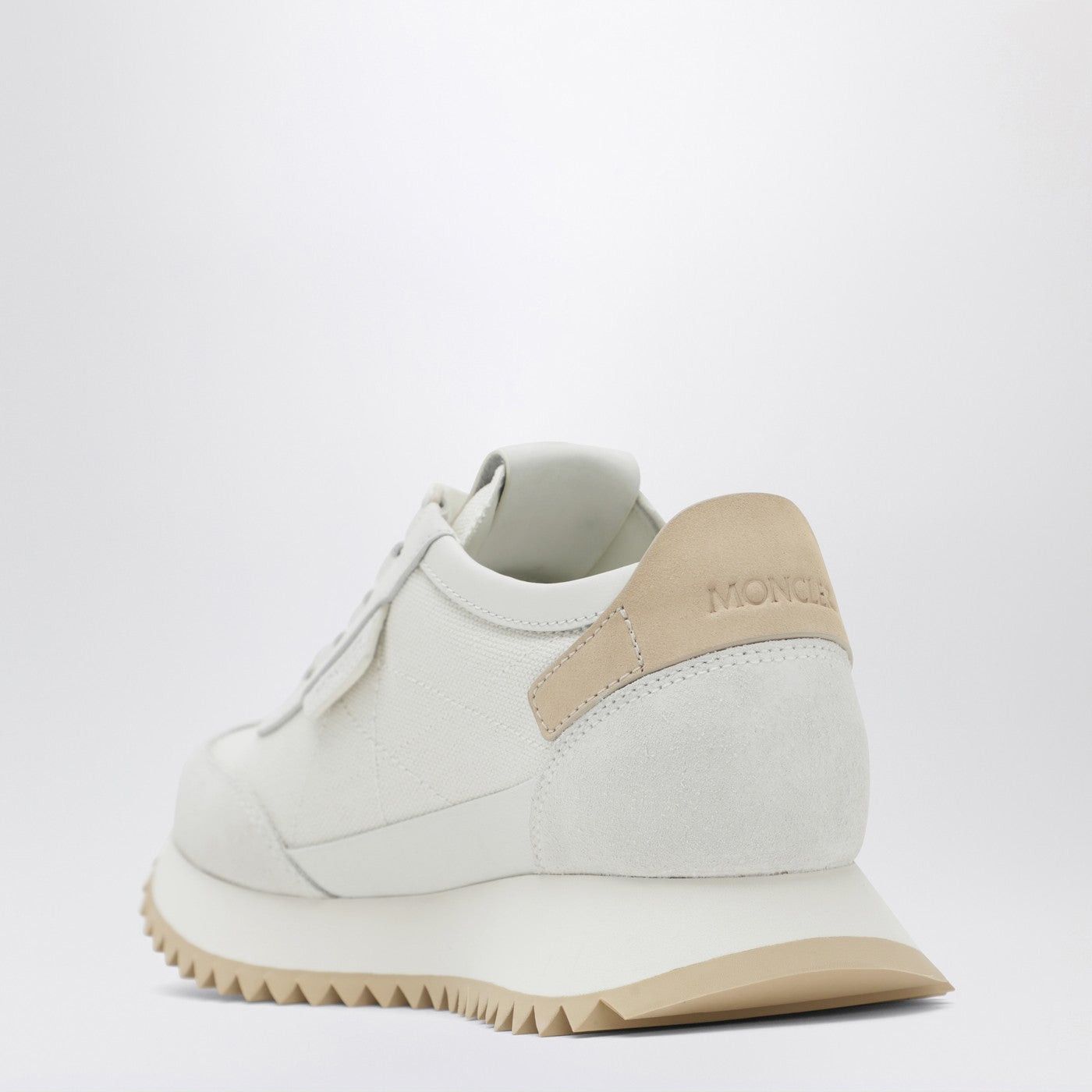 Moncler Moncler Pacey2 Sneakers In White Canvas And Leather Size US 7 / IT 37 - 2 Thumbnail